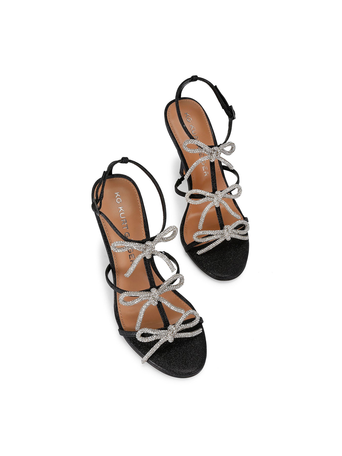 Scarlet Strappy Black Combination Heels