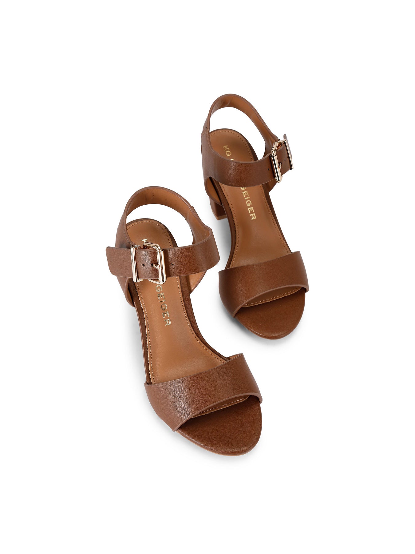 Sutton Tan Block Heel Sandals