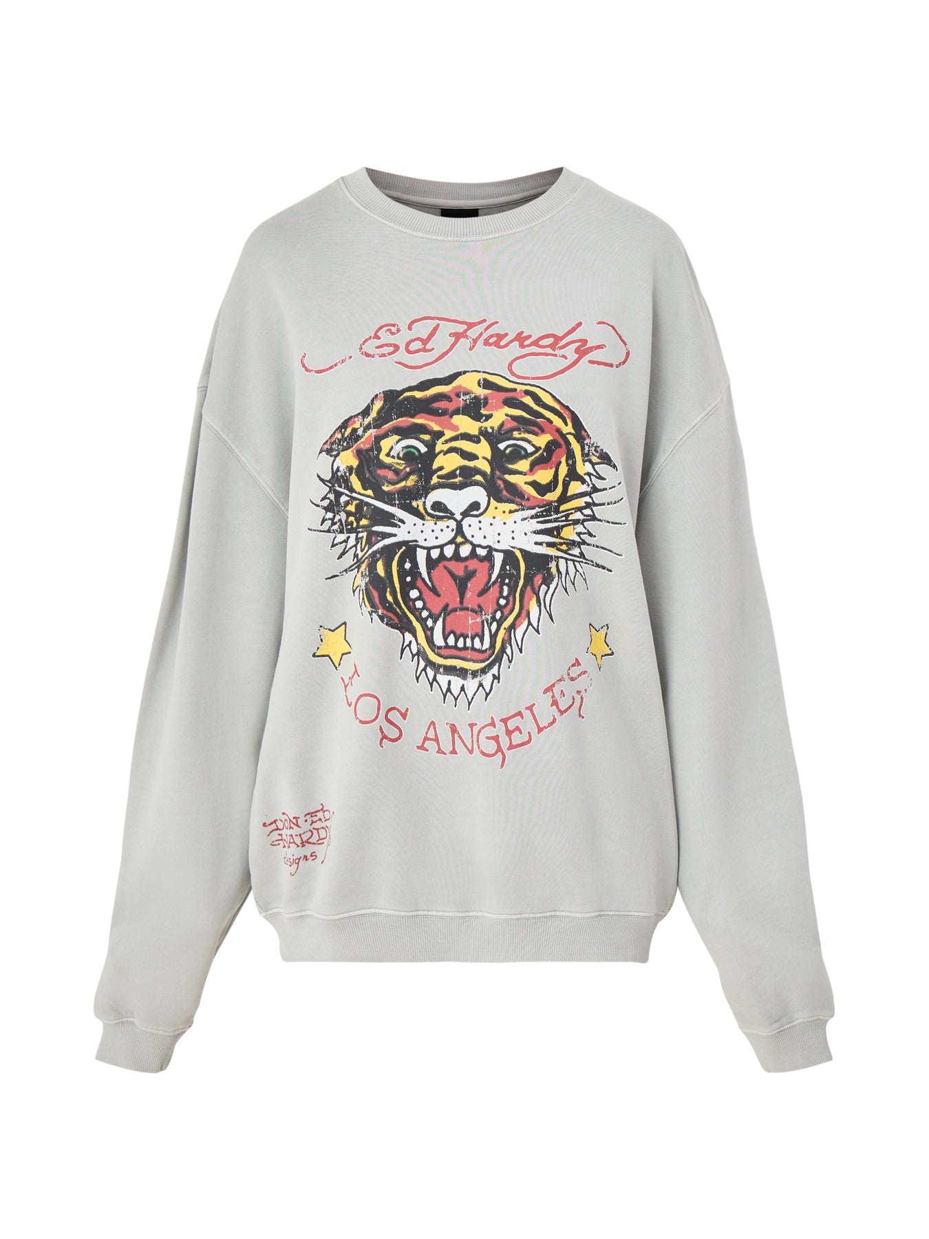 Womens Tiger-Vintage-Roar Crew Neck Sweatshirt