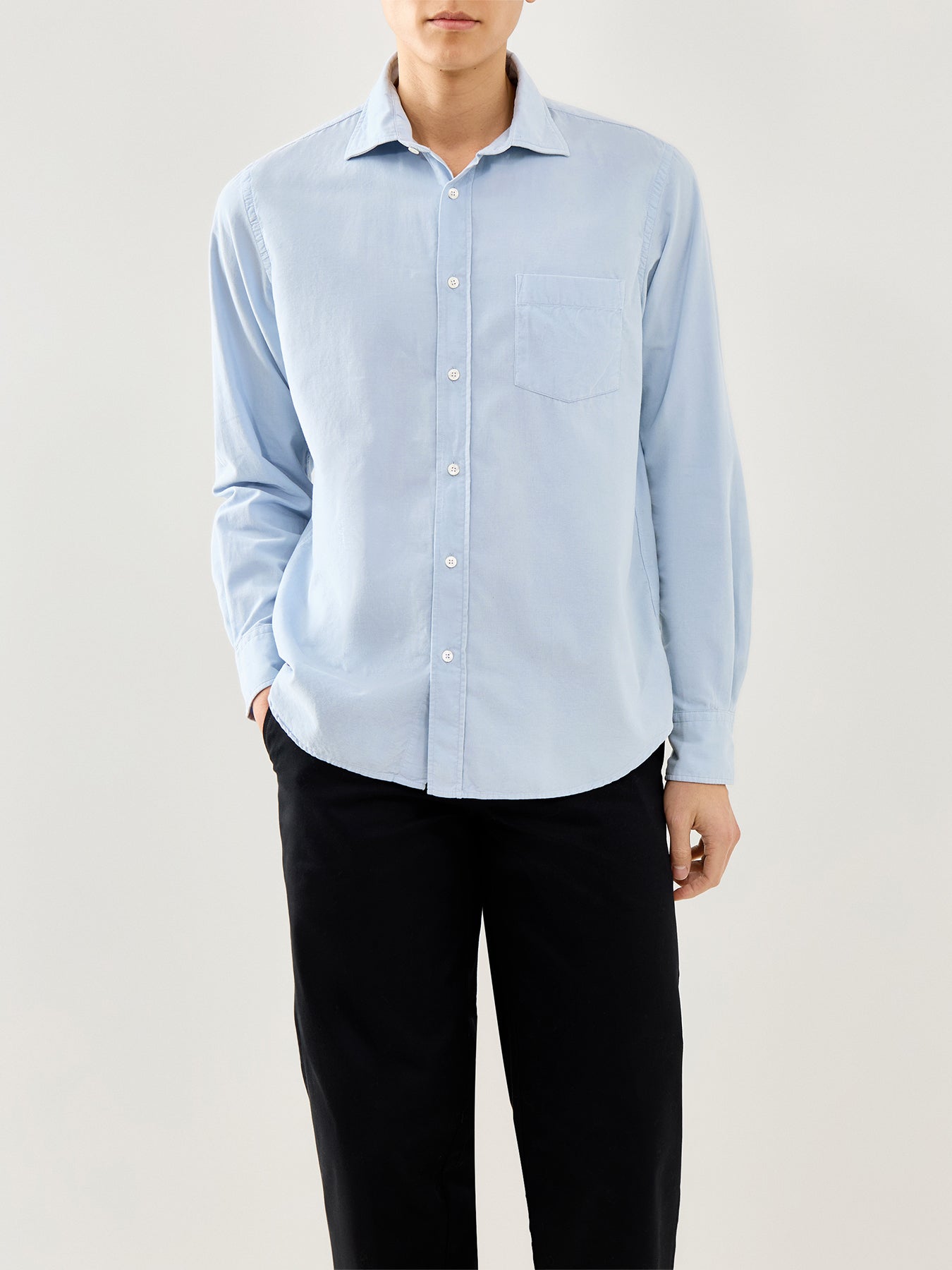 Paul Pat Baby Cord Shirt Blue