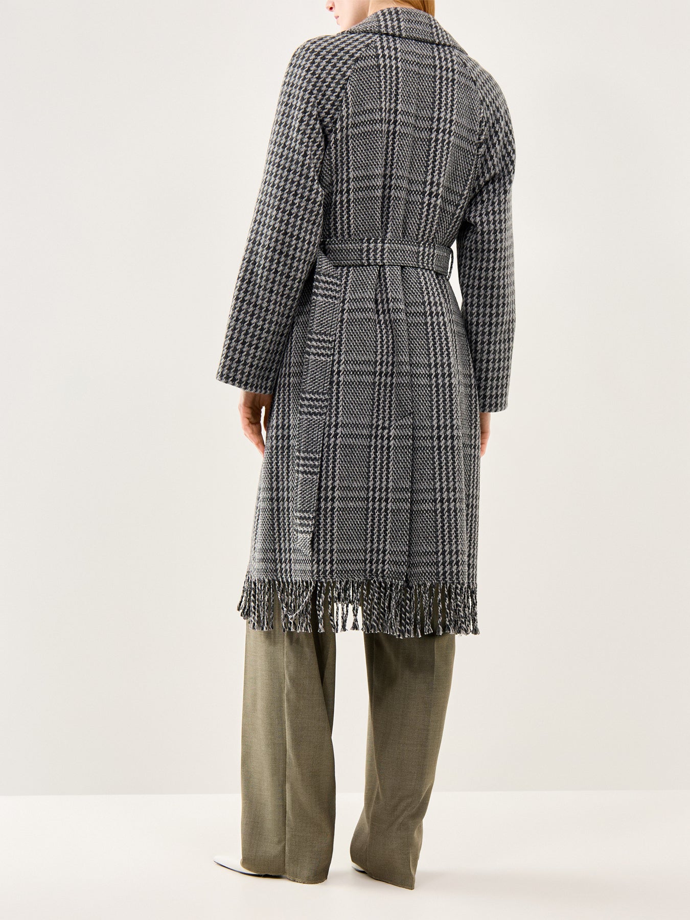 Carpi Feinge Hem Coat Dark Grey