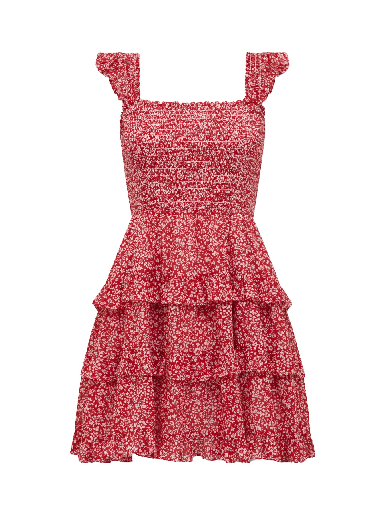 Odette Printed Cotton Mini Dress