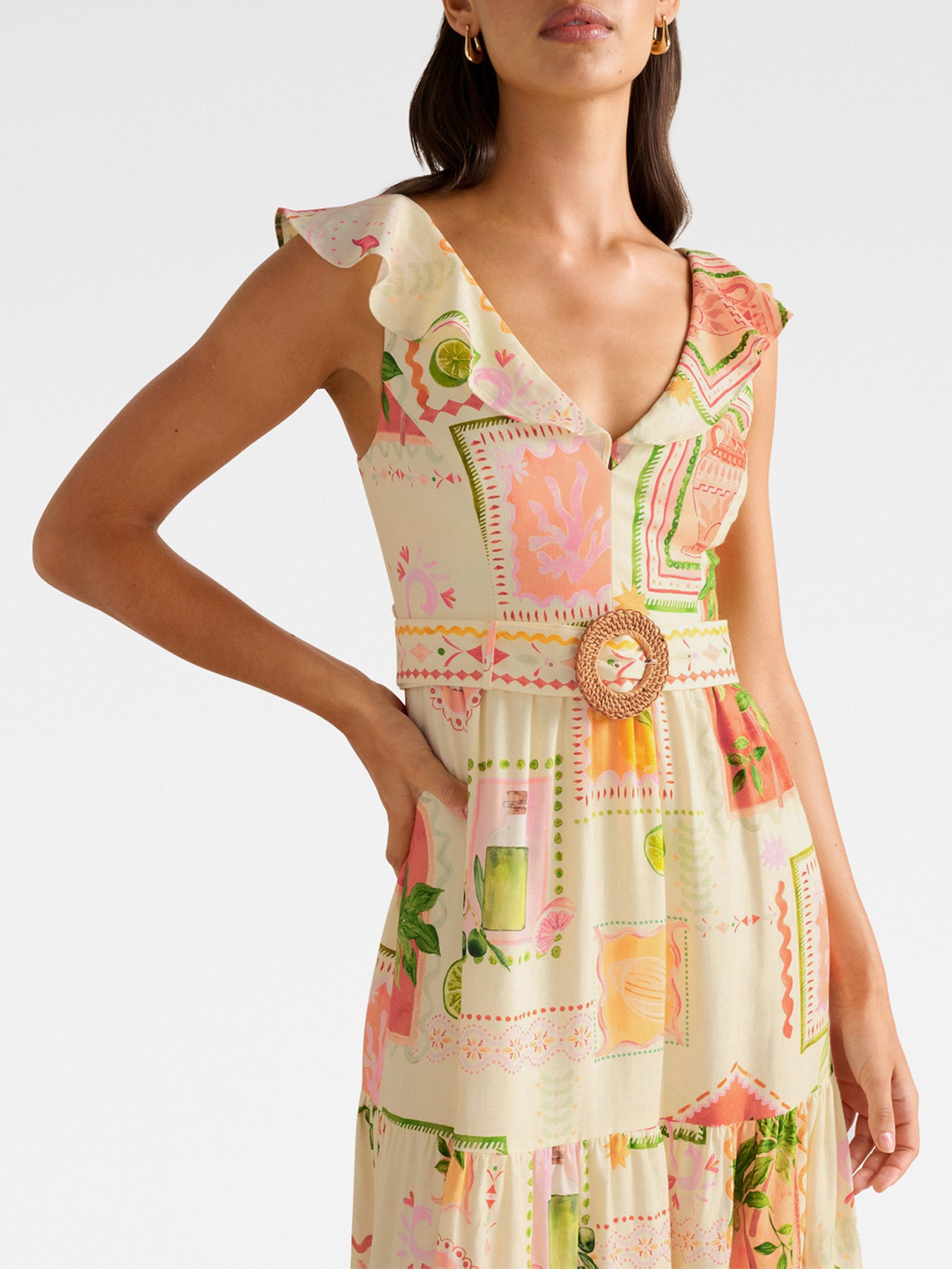 Layne Printed Midi Dress