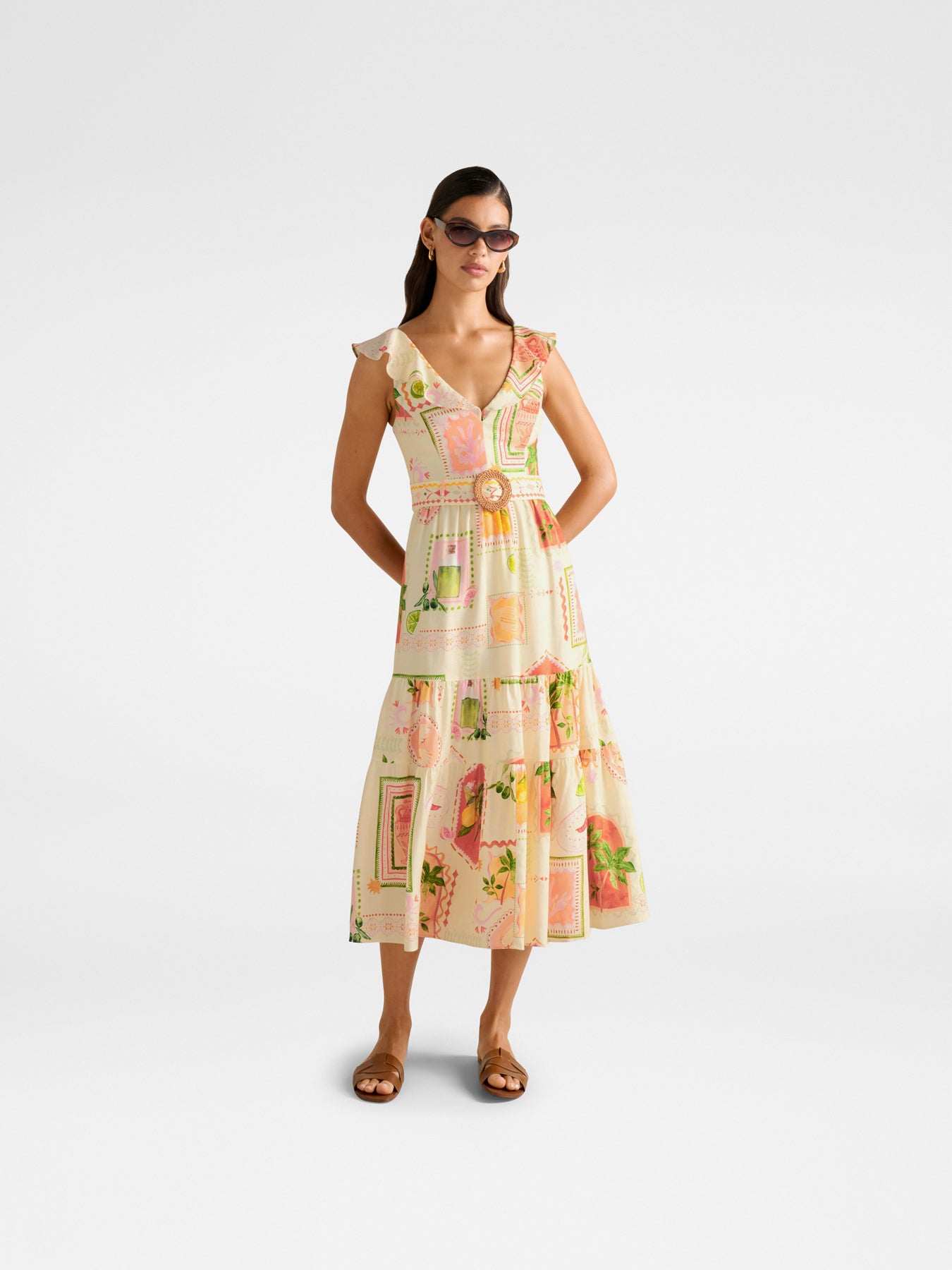 Layne Printed Midi Dress