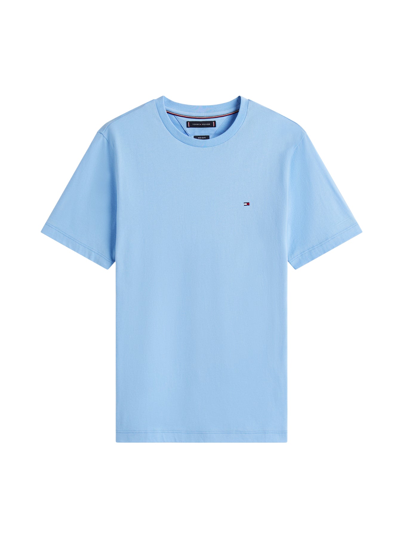Flag Embroidery Crew Neck T-Shirt
