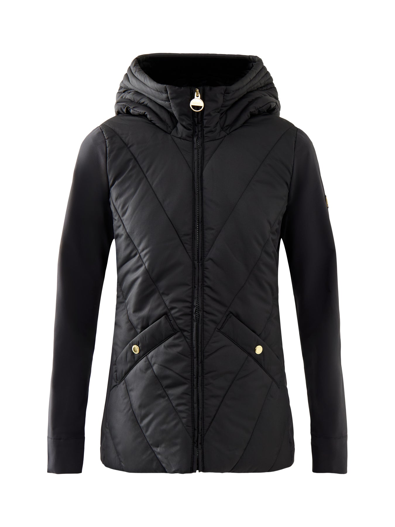 Barbour International Diablo Quilted Sweat Black