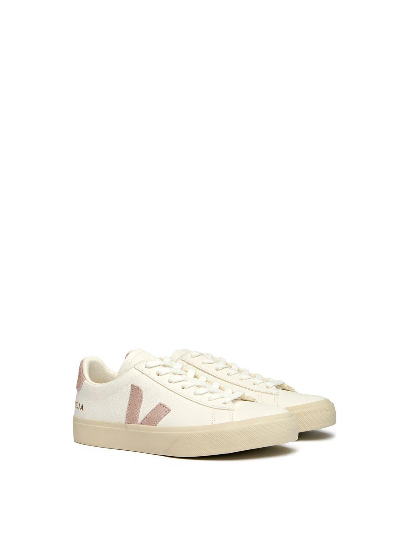Veja Campo Leather Trainers White