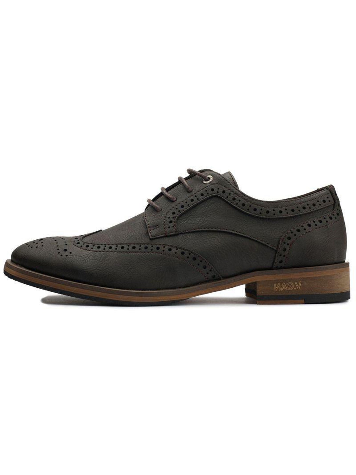 V.Gan Vegan Barley 2 Brogue Shoes Brown