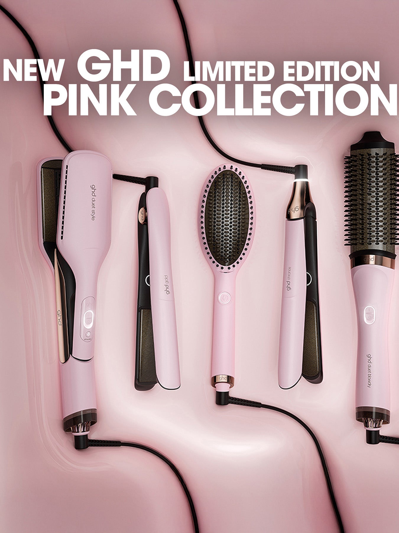 Gold Charity Limited Edition Hair Straightener in Pink Sorbet