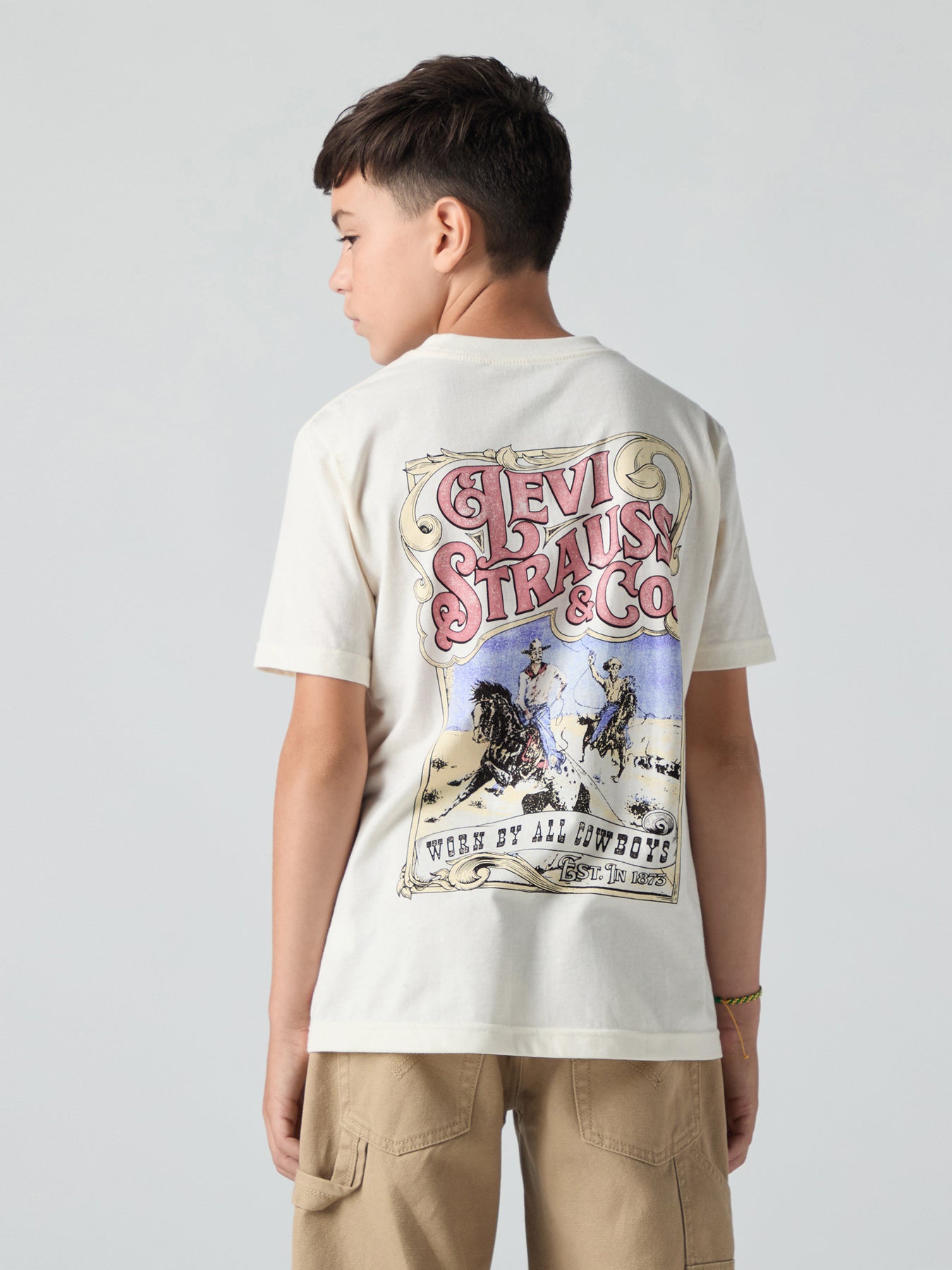 Long Worn By Cowboys Tee White