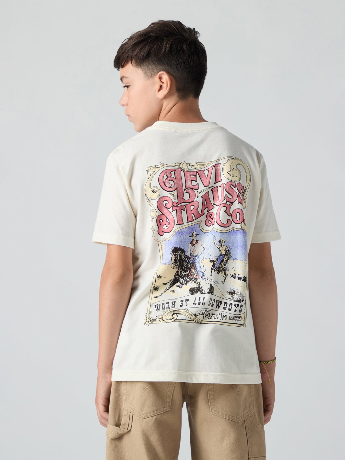 Long Worn By Cowboys Tee White