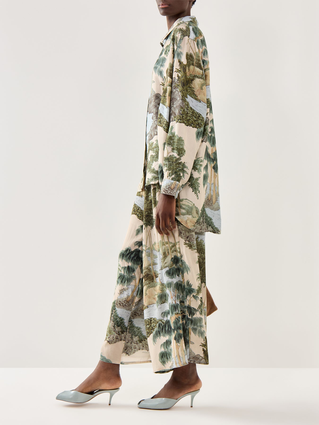 Crepe Palazzo Pants