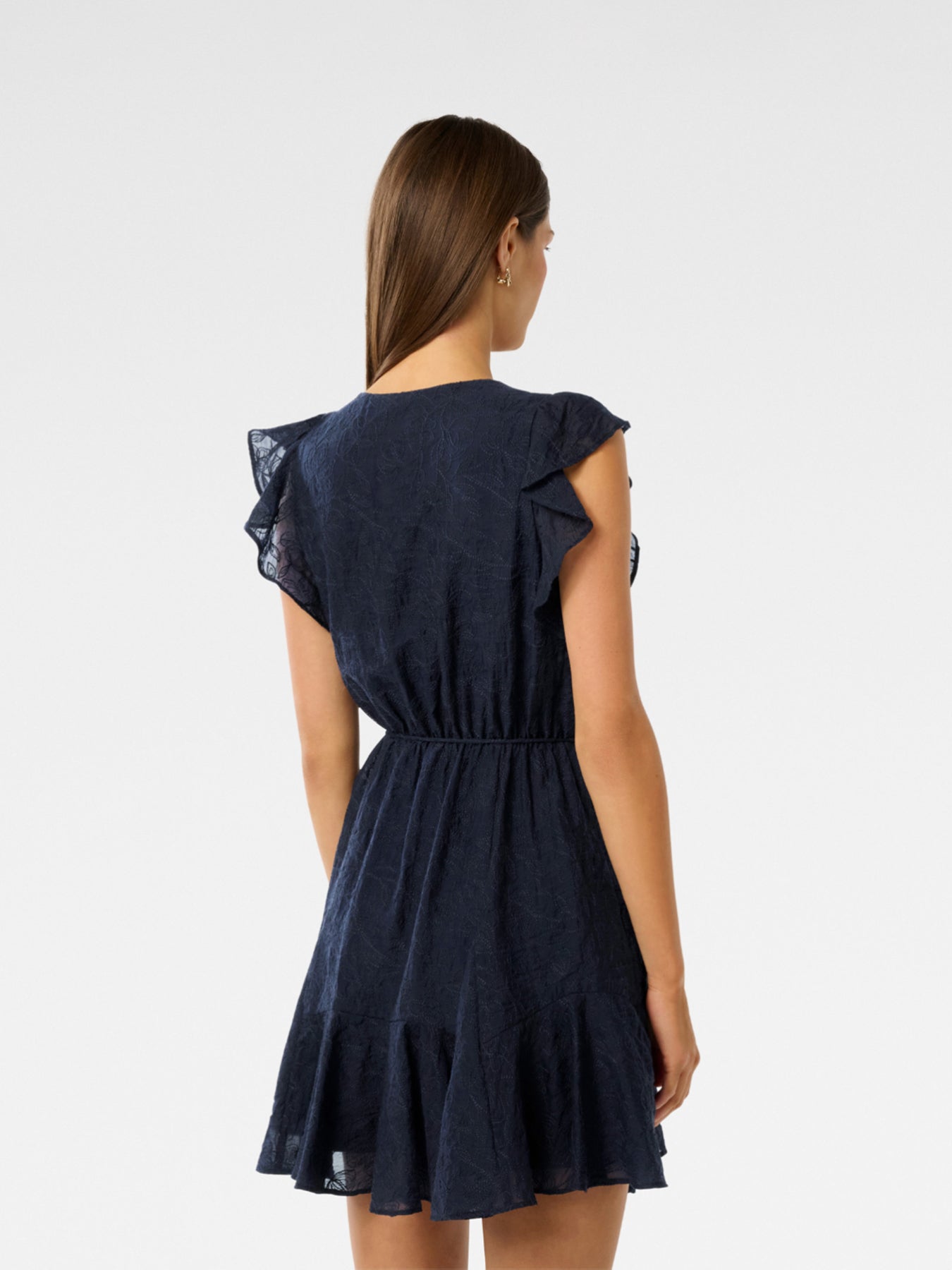 Maxine Flutter Sleeves Mini Dress