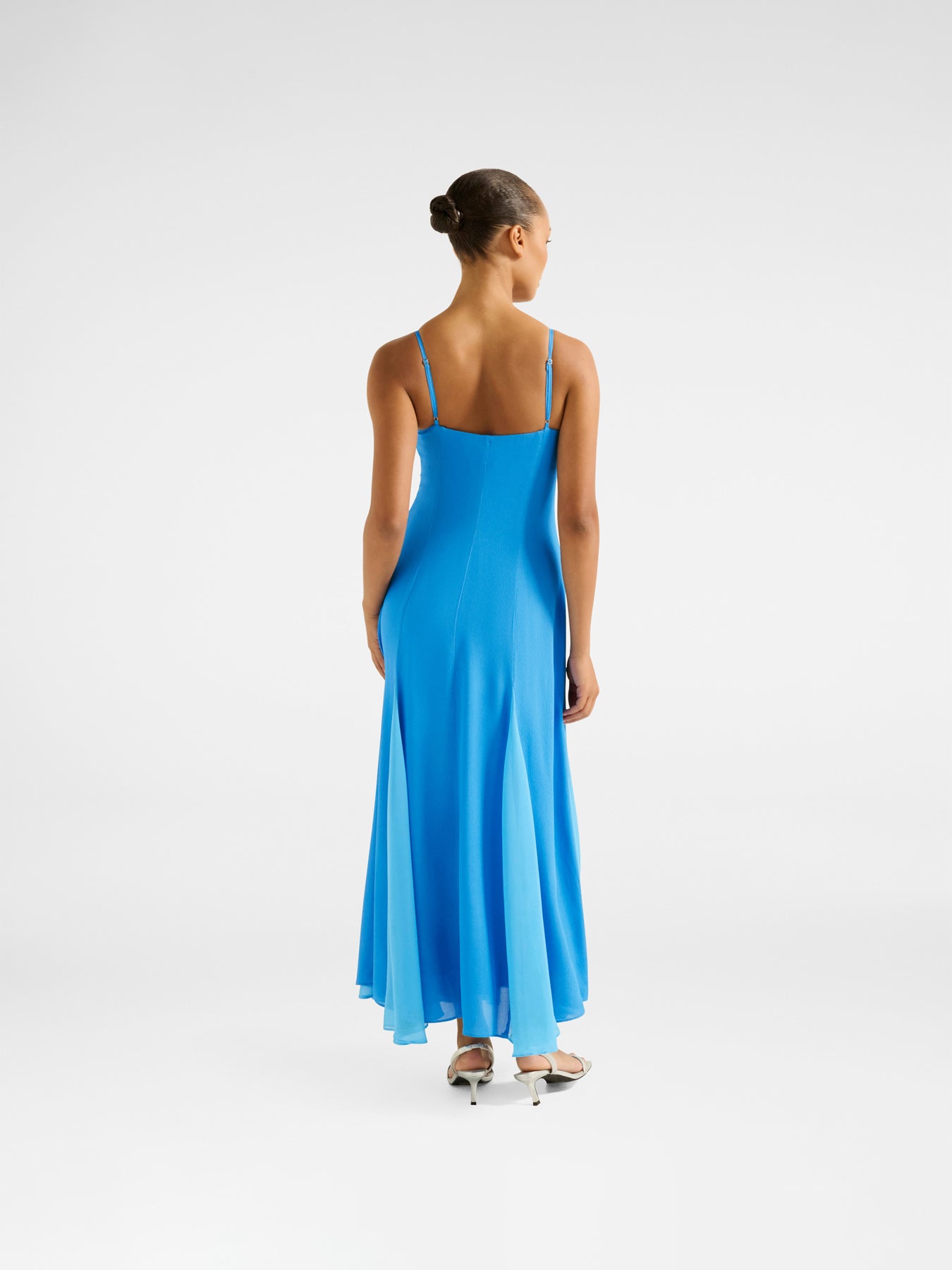 Dahlia Contrast Godet Maxi Dress