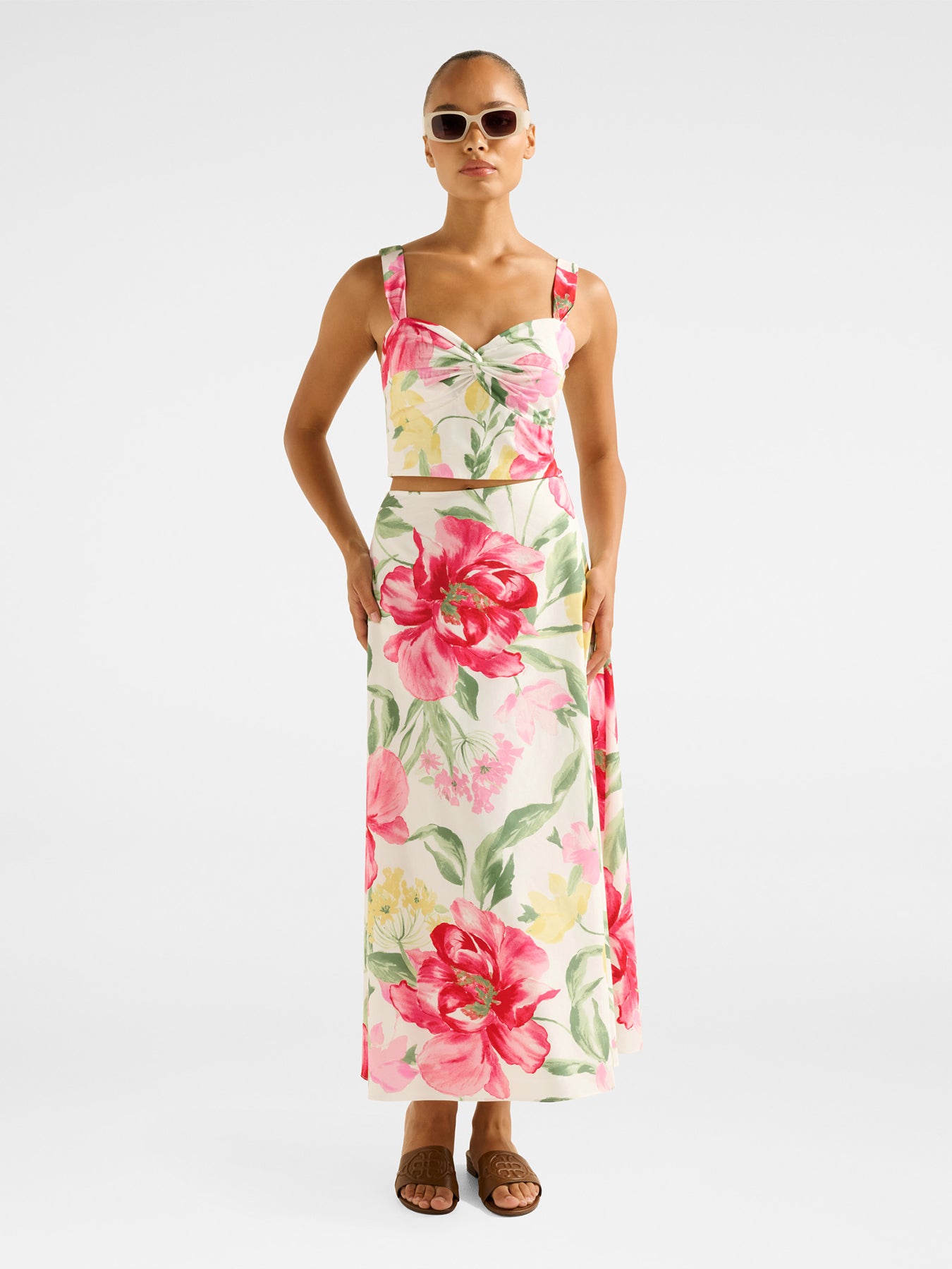 Talia Twist Front Bustier Top