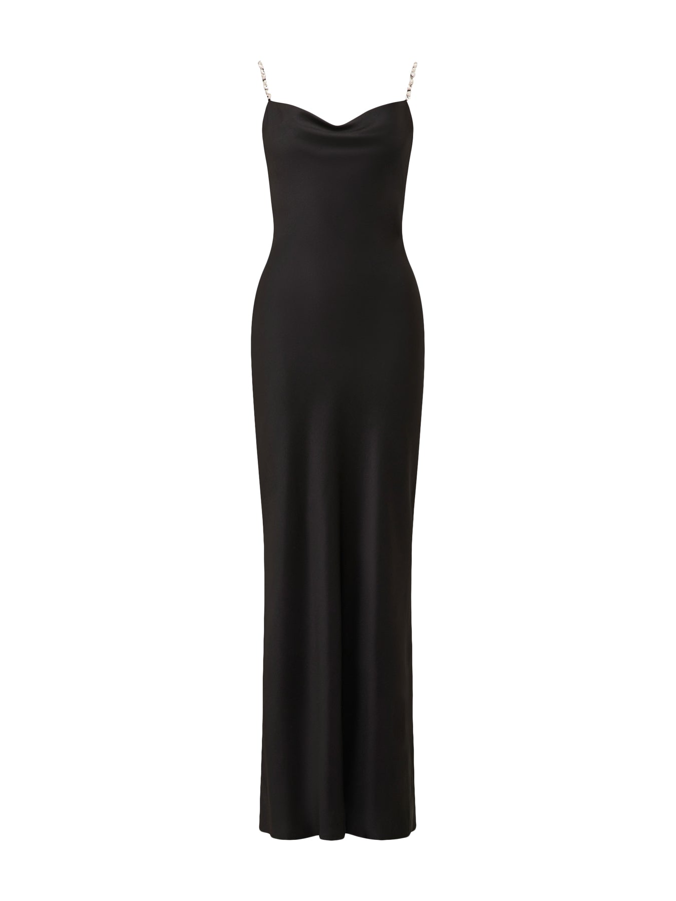 Presley Diamante Strap Satin Maxi Dress