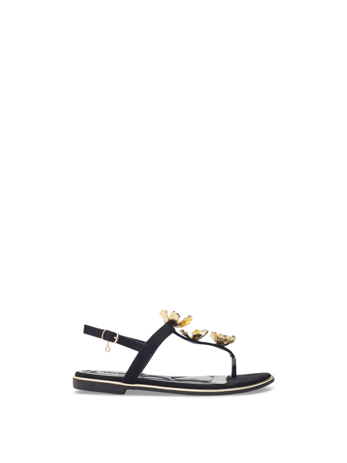 Black Jewelle Embellished Sandals