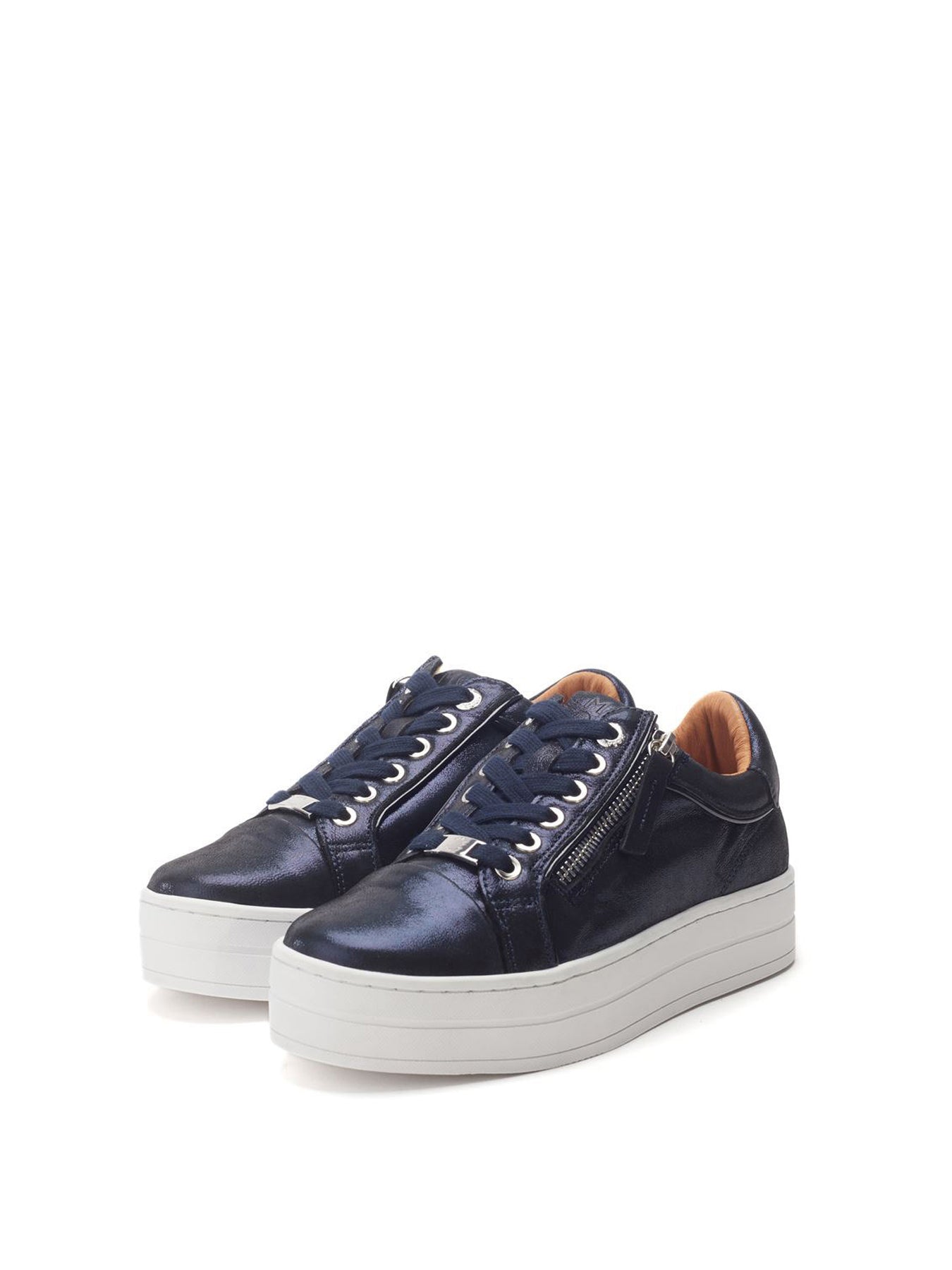 Black Barlli Side-Zip Trainers
