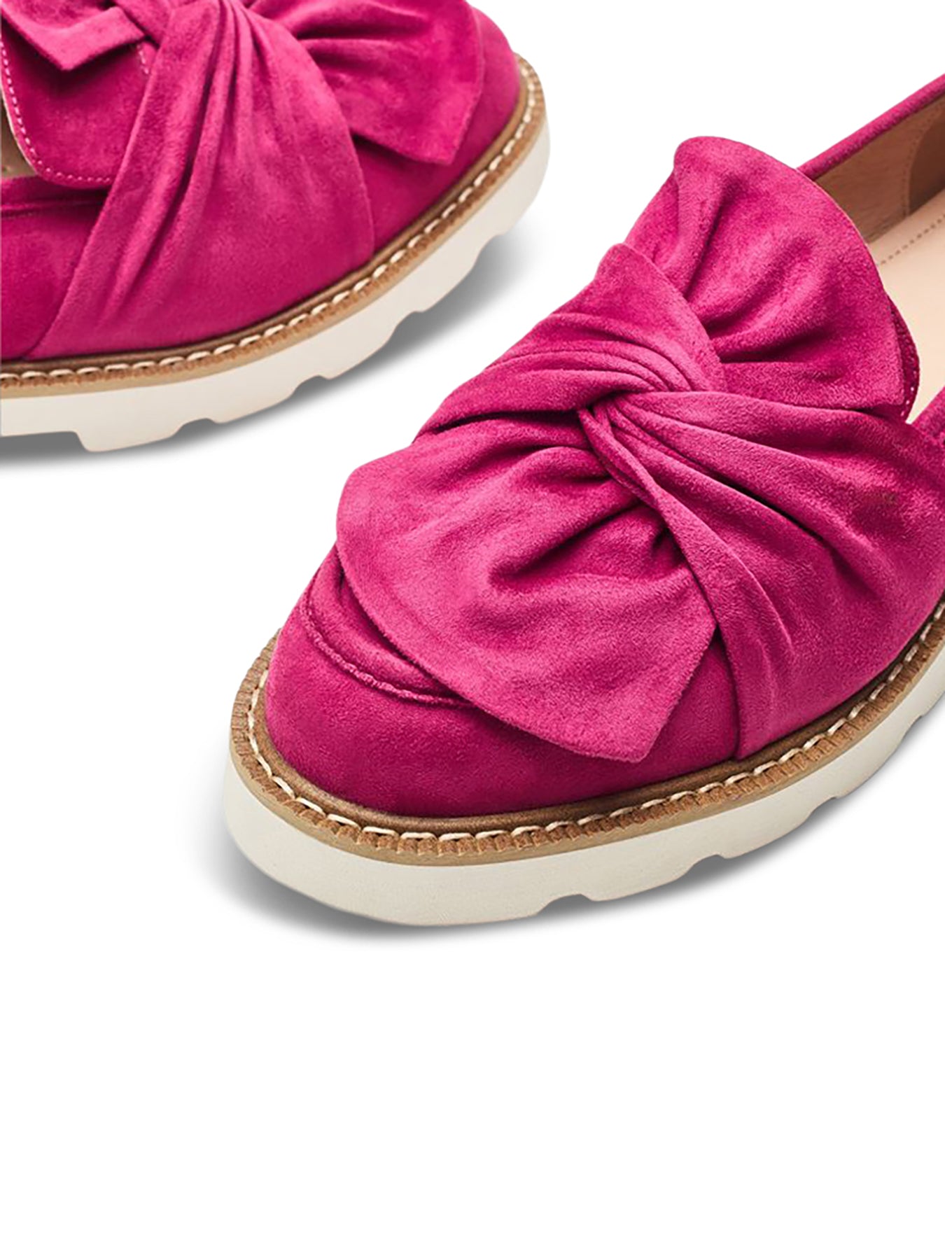 Pink Eves Bow Loafers