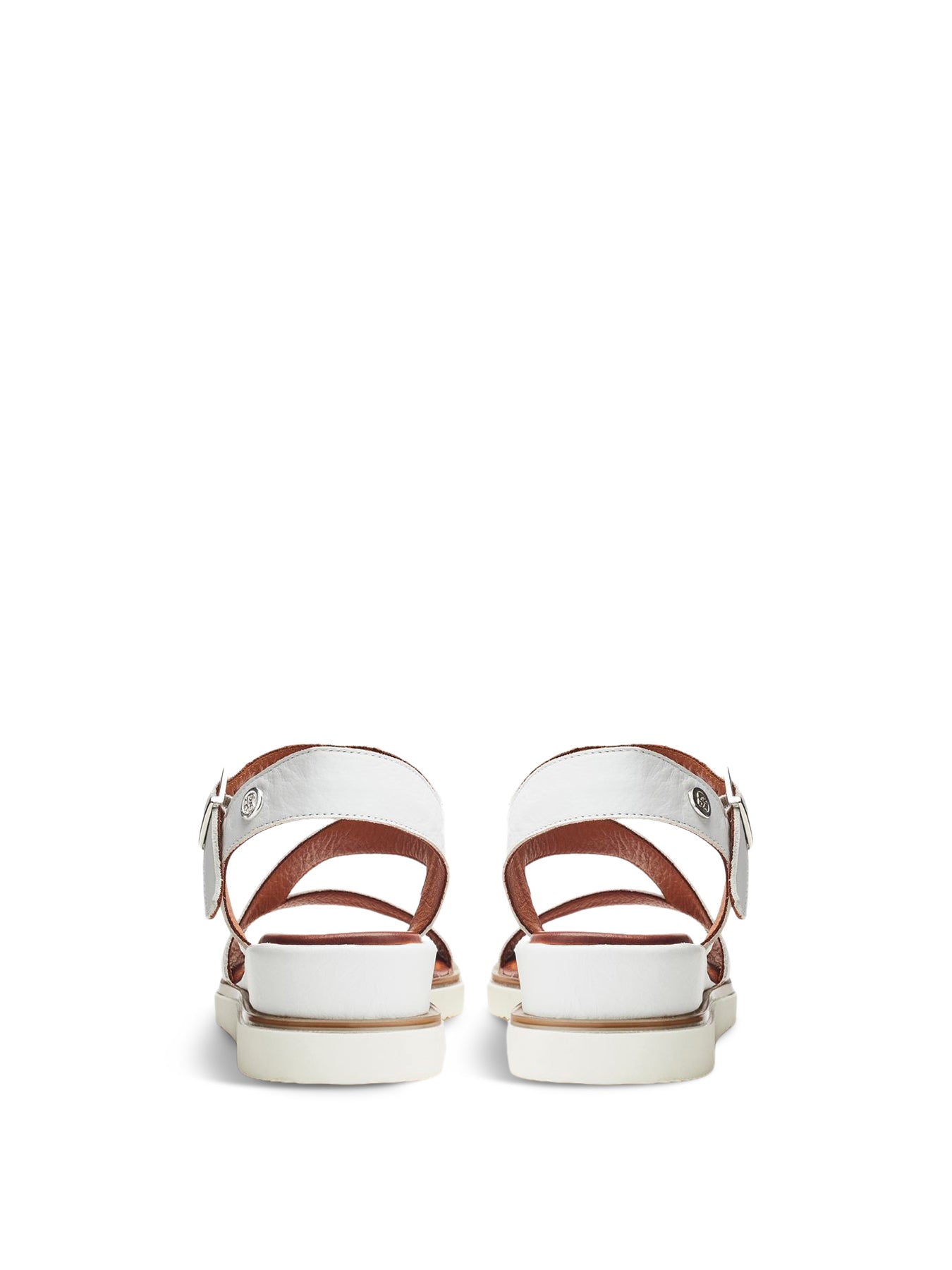 White Kapur Strap Sandals