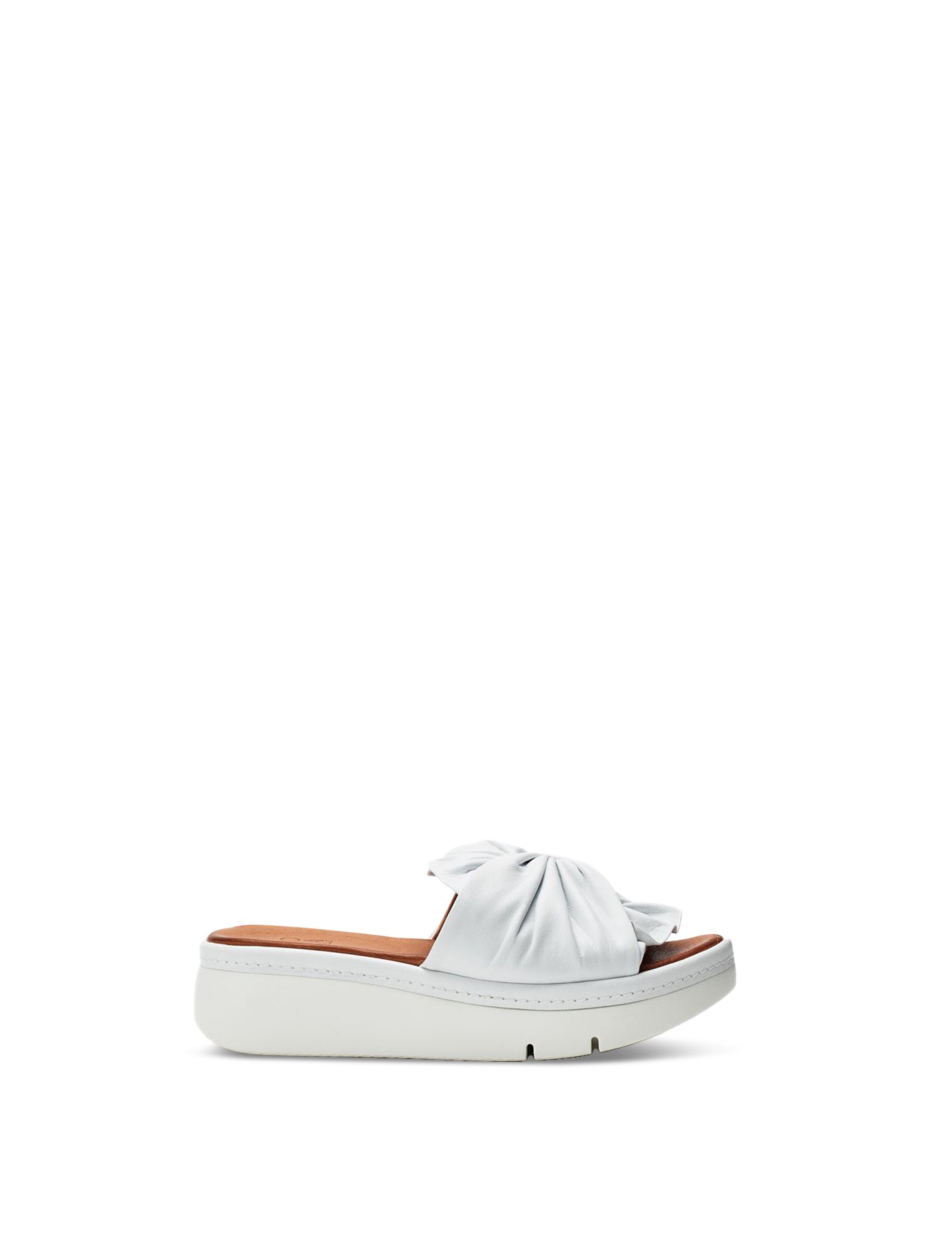 Ollin Leather Sandals White