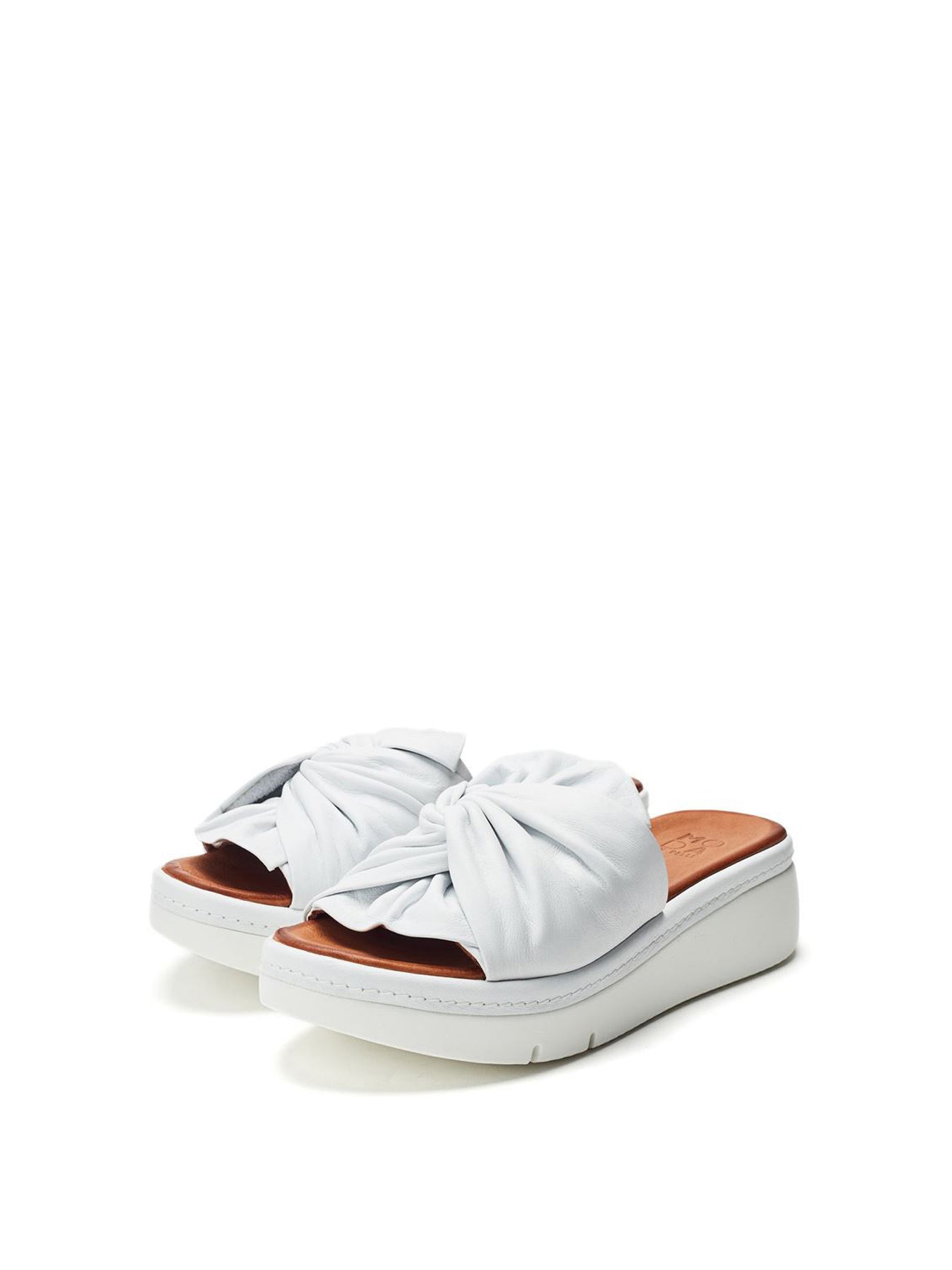 Ollin Leather Sandals White