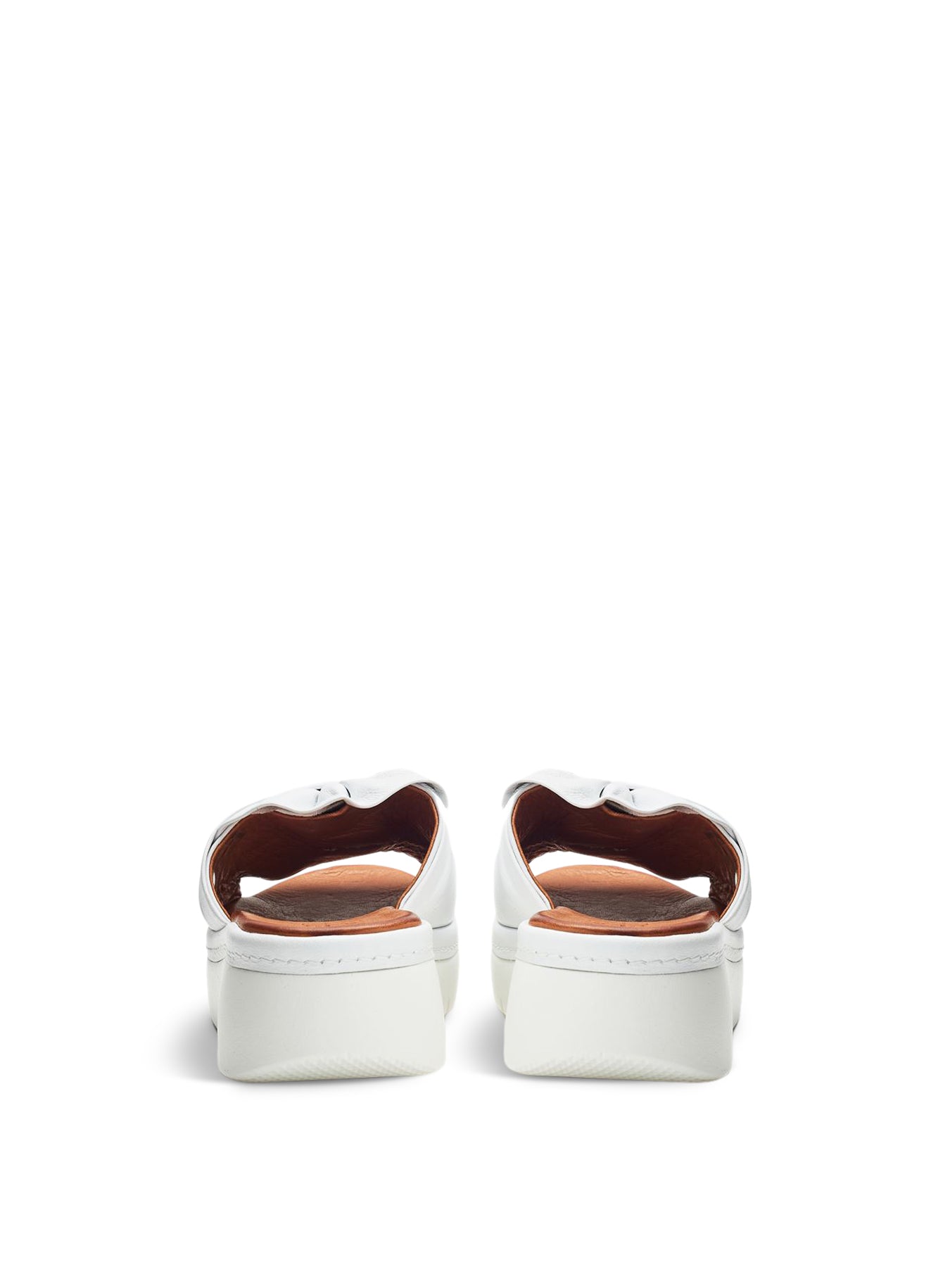 Ollin Leather Sandals White