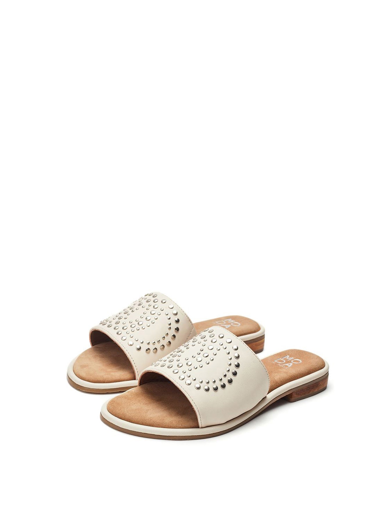 Ferula Leather Sandals White