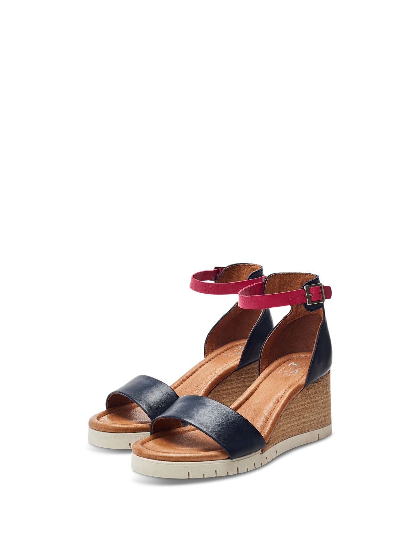 Karia Sandals Leather Blue