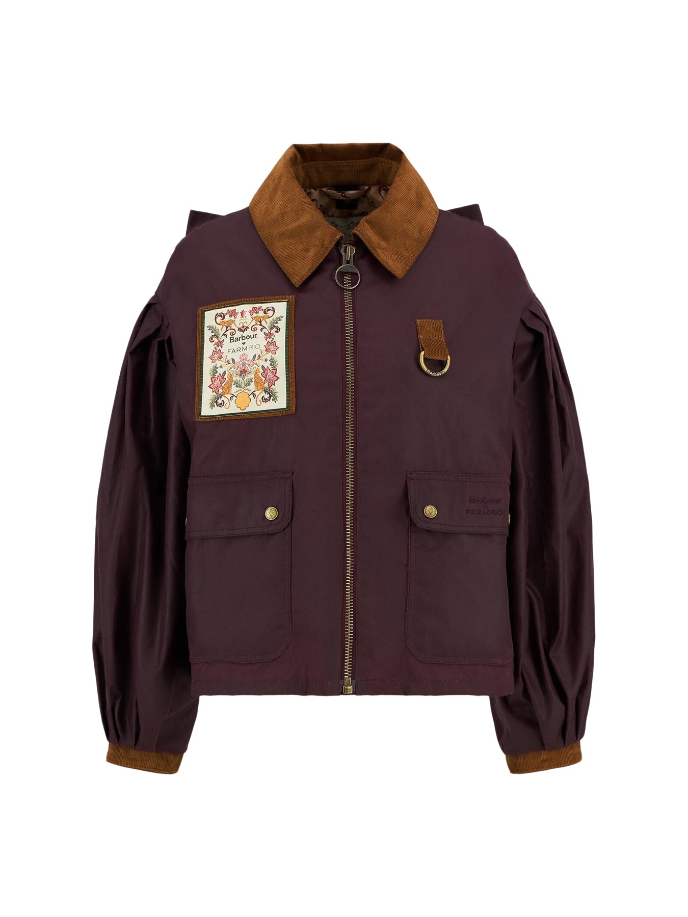 Barbour X Farm Rio Thais Wax Jacket1