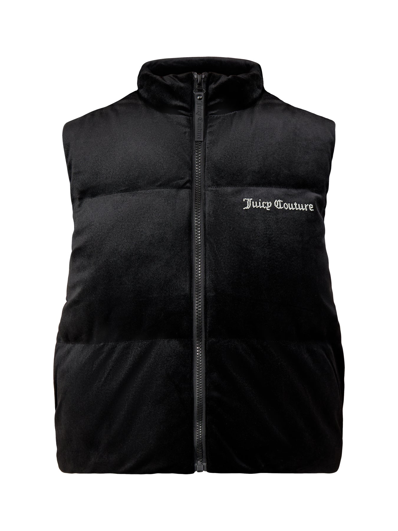 Velour Gilet Black