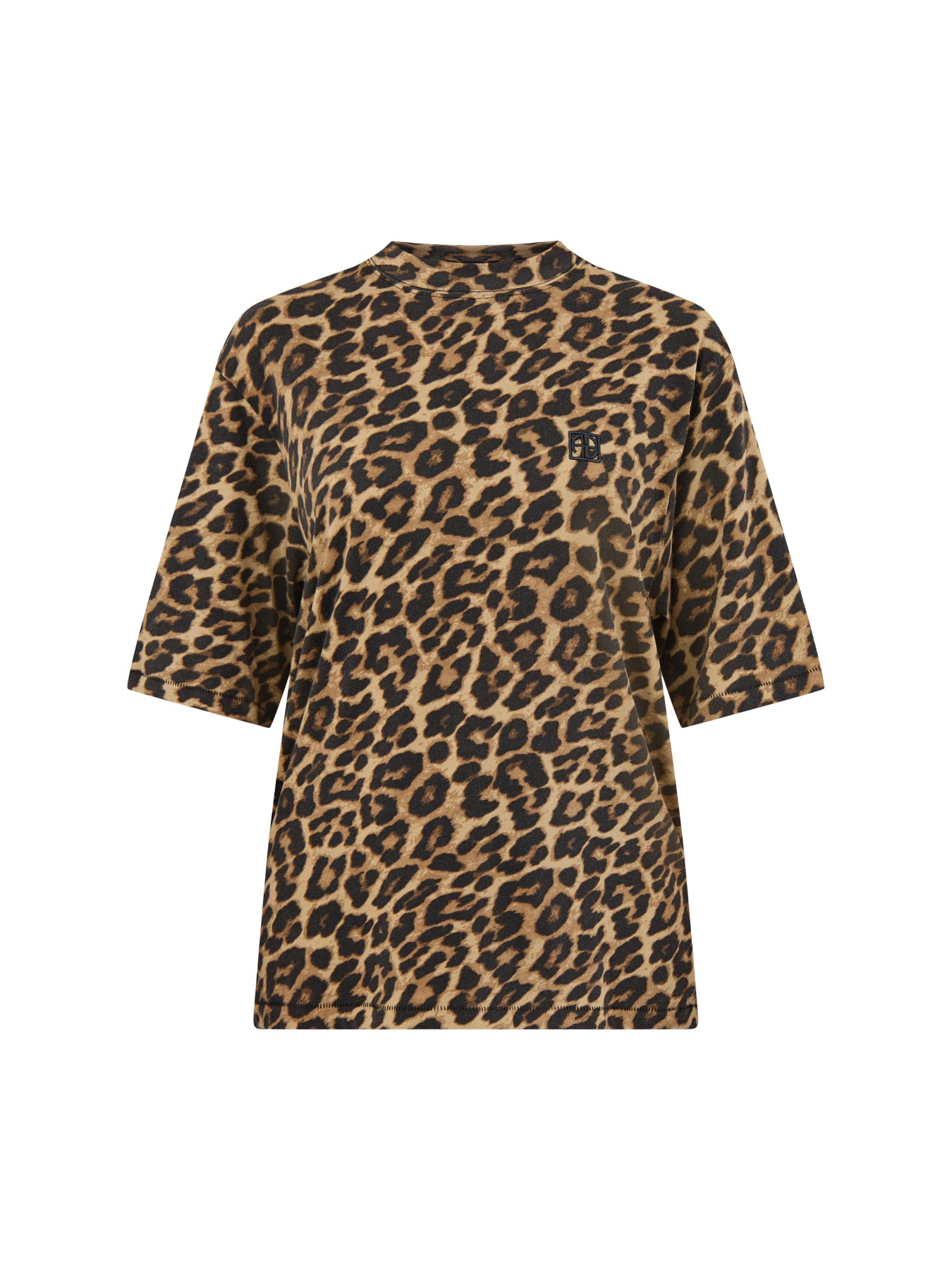 Avi Tee Black And Brown Leopard