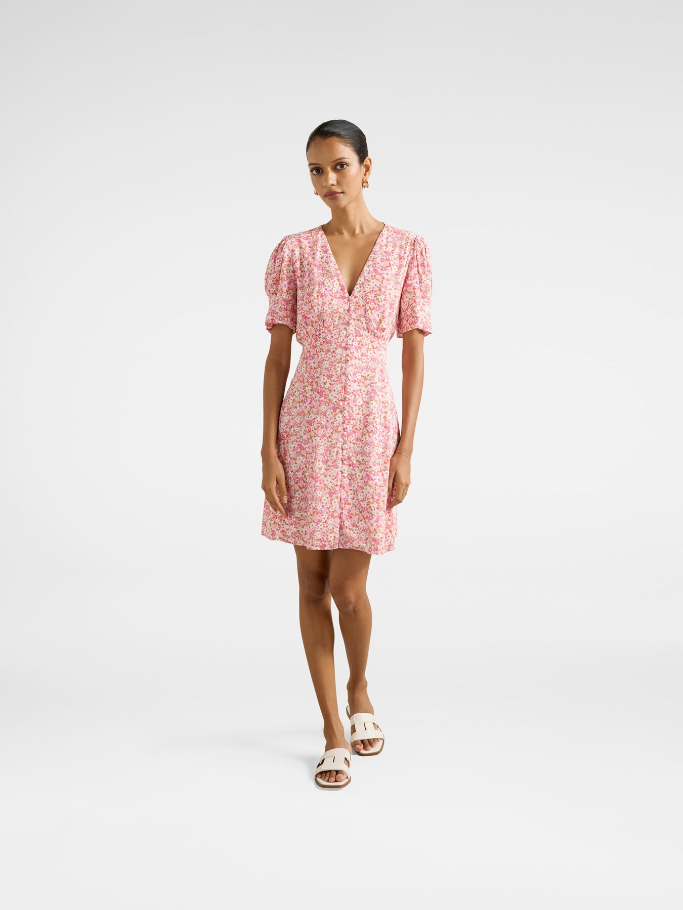 Saffron Petite Printed Sun Dress