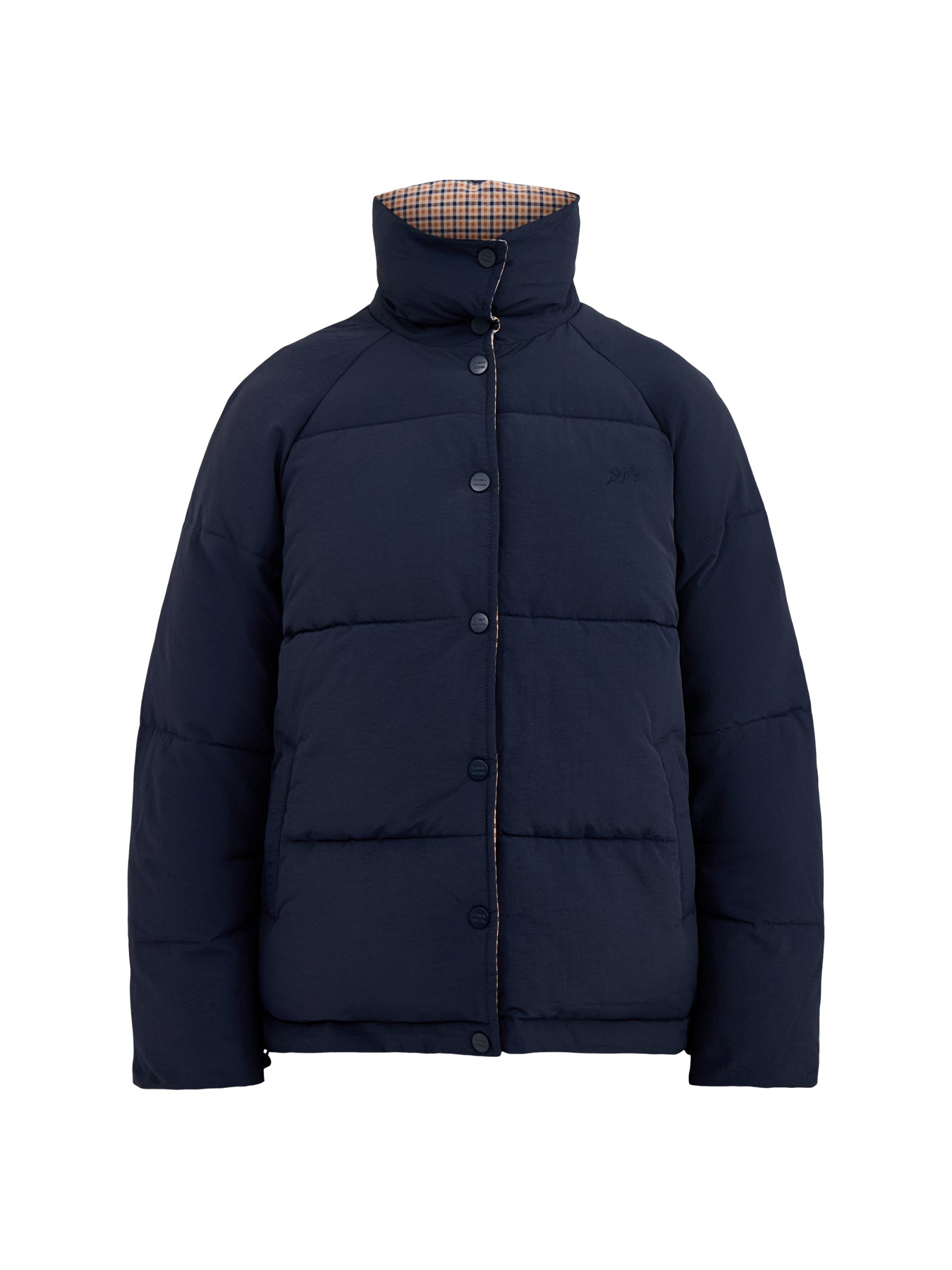 Opal Reversible Puffer Jacket Navy – Fenwick