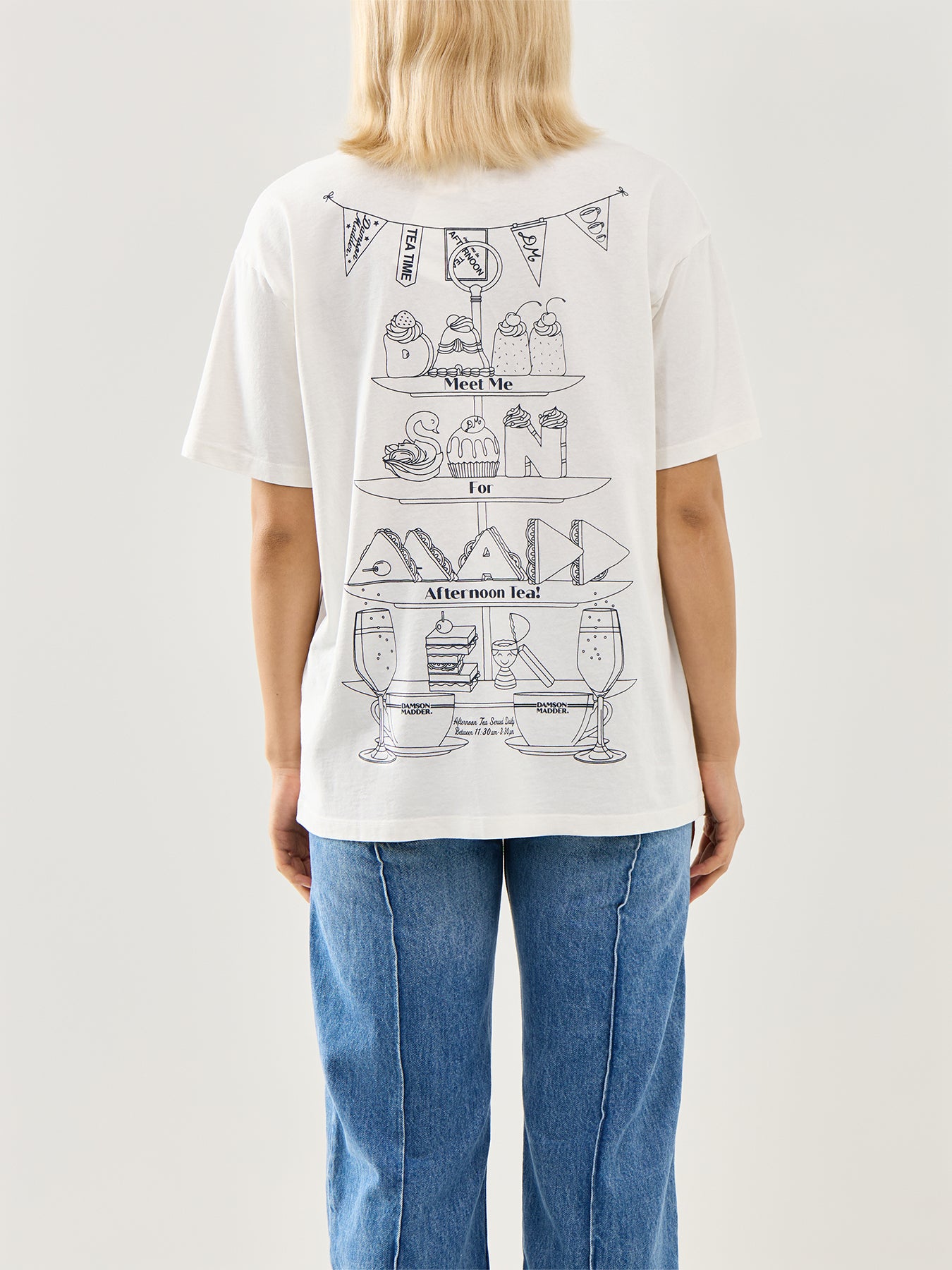 Afternoon Tea Boyfriend T-Shirt White