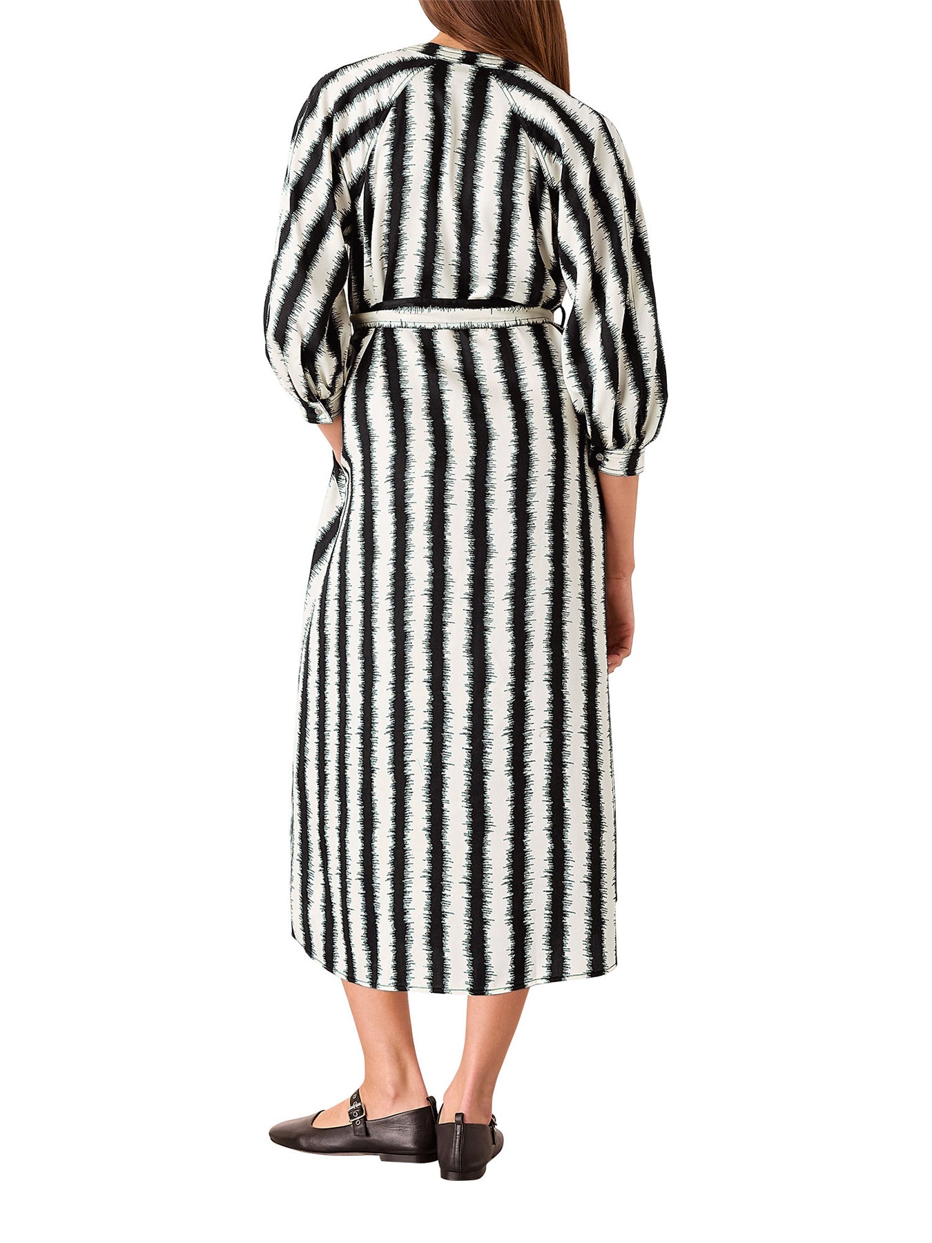 Ivory/Multi Hazy Stripe Mabel Dress