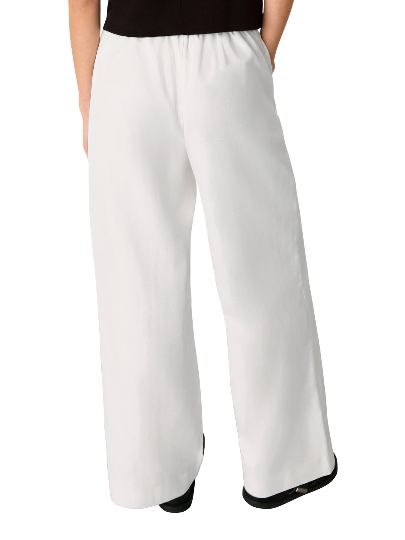 White Leona Linen Blend Trouser