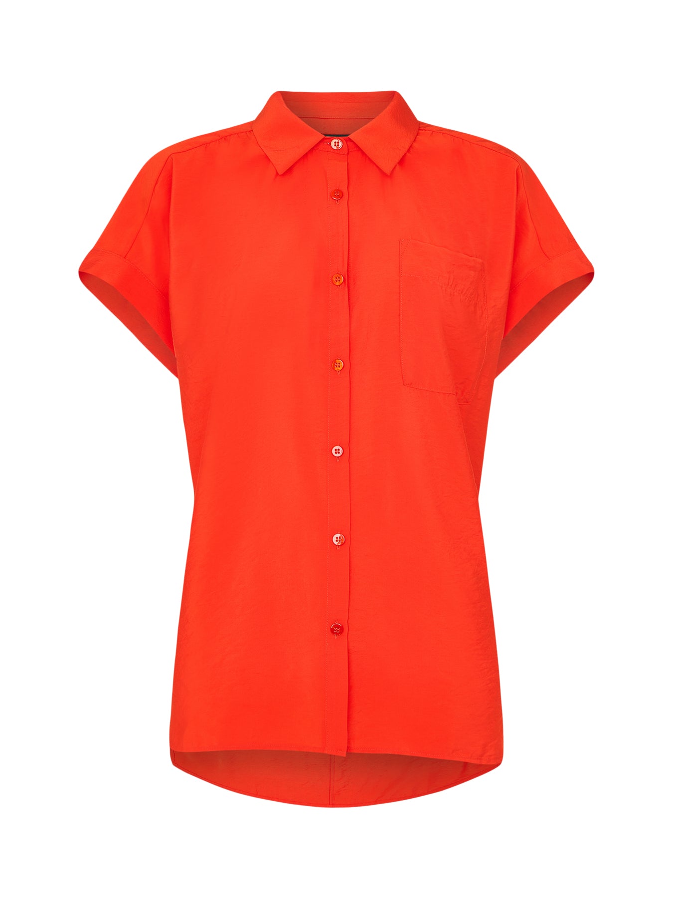 Red Nicola Button Through Shirt
