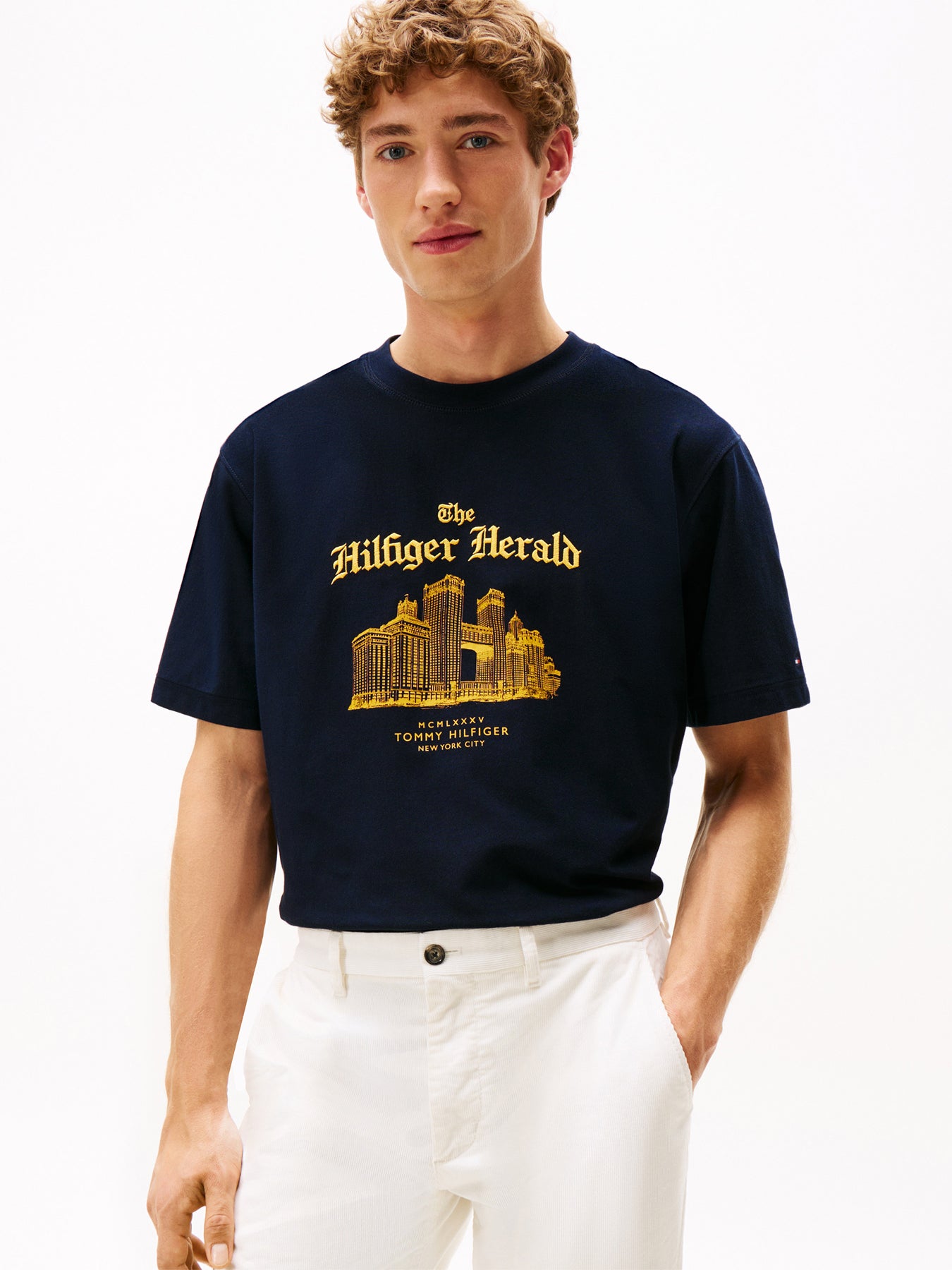 Graphic Relaxed Crew Neck T-Shirt Cotton