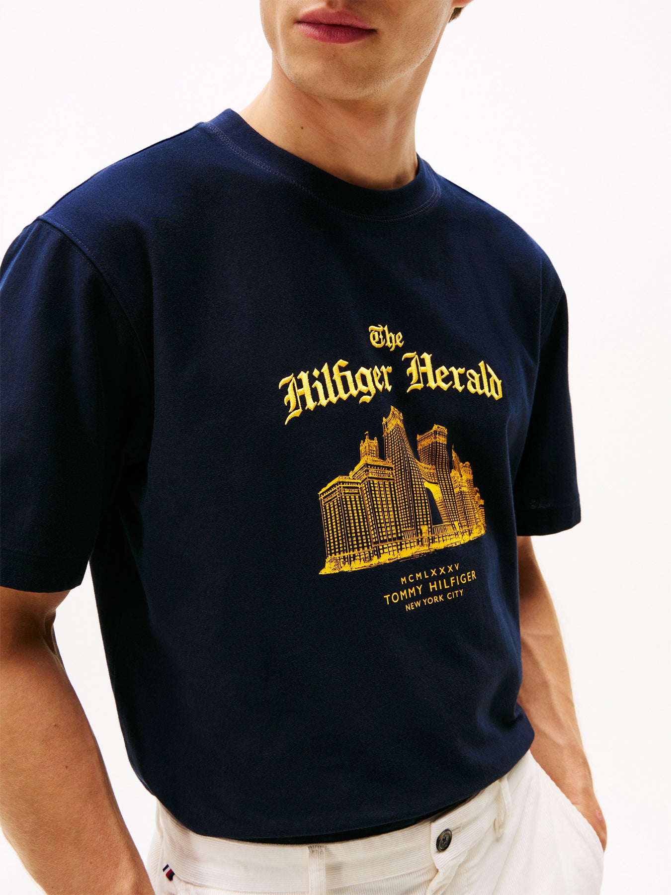 Graphic Relaxed Crew Neck T-Shirt Cotton