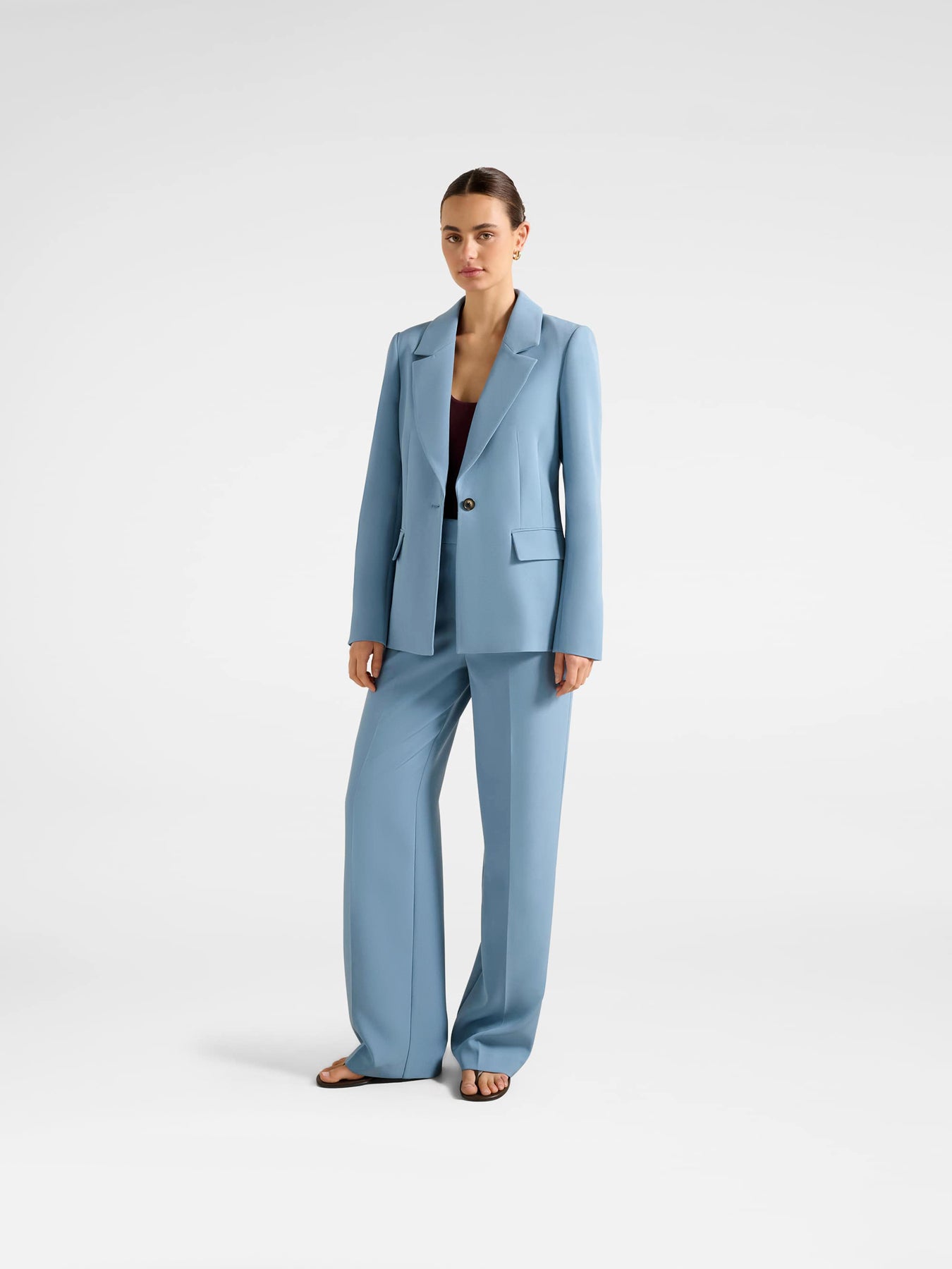 Ariel Straight Leg Pants Blue
