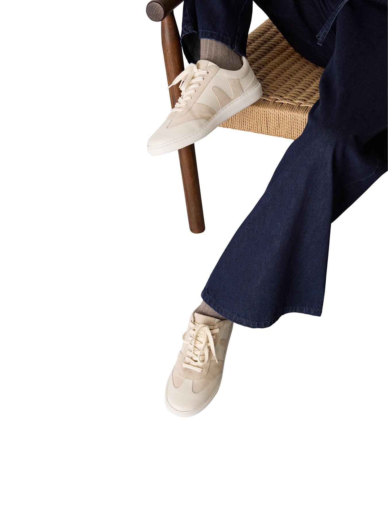 Suede Leather Mix Trainer