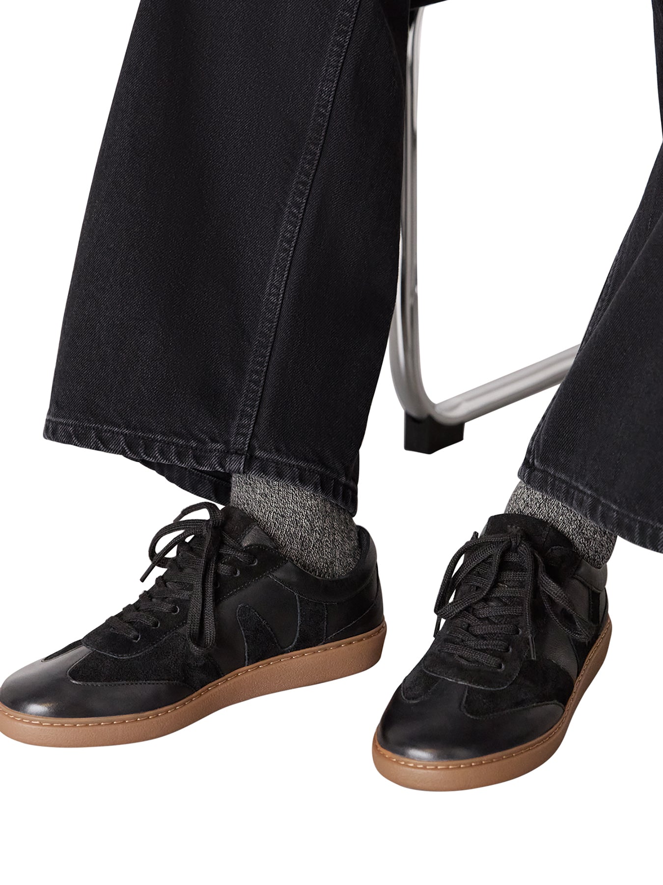 Suede Leather Mix Trainer