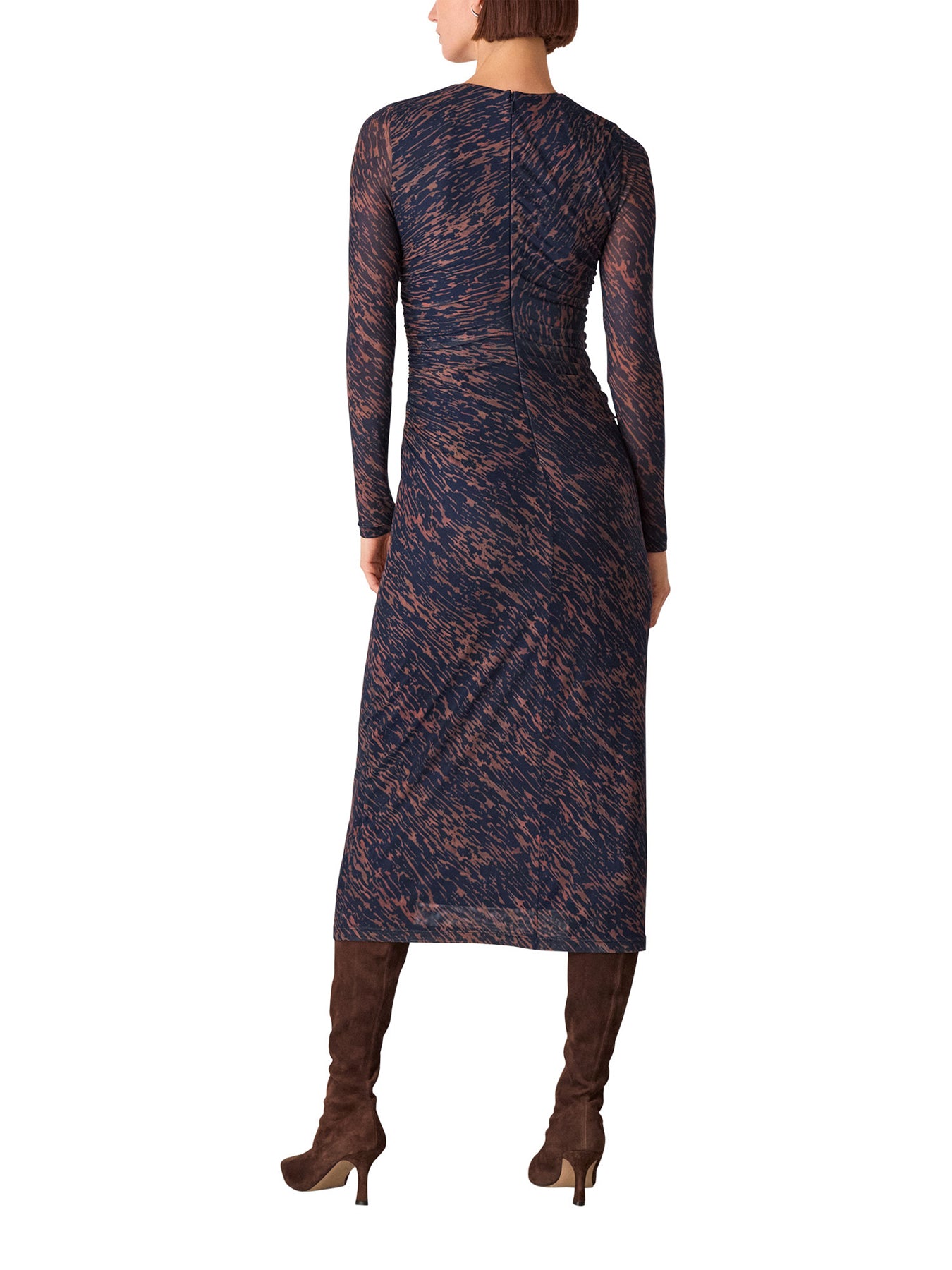 Abstract Marks Mesh Dress