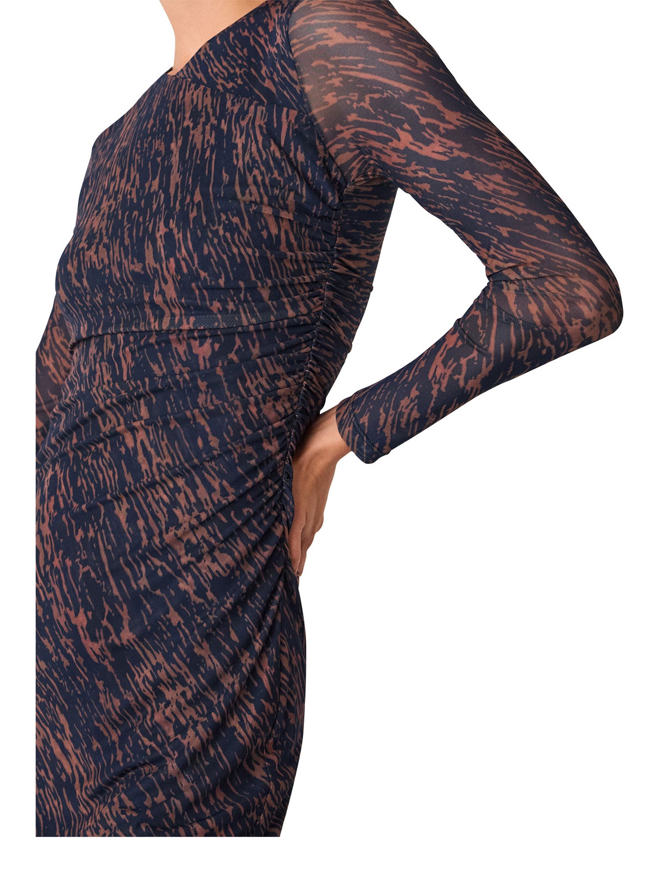 Abstract Marks Mesh Dress