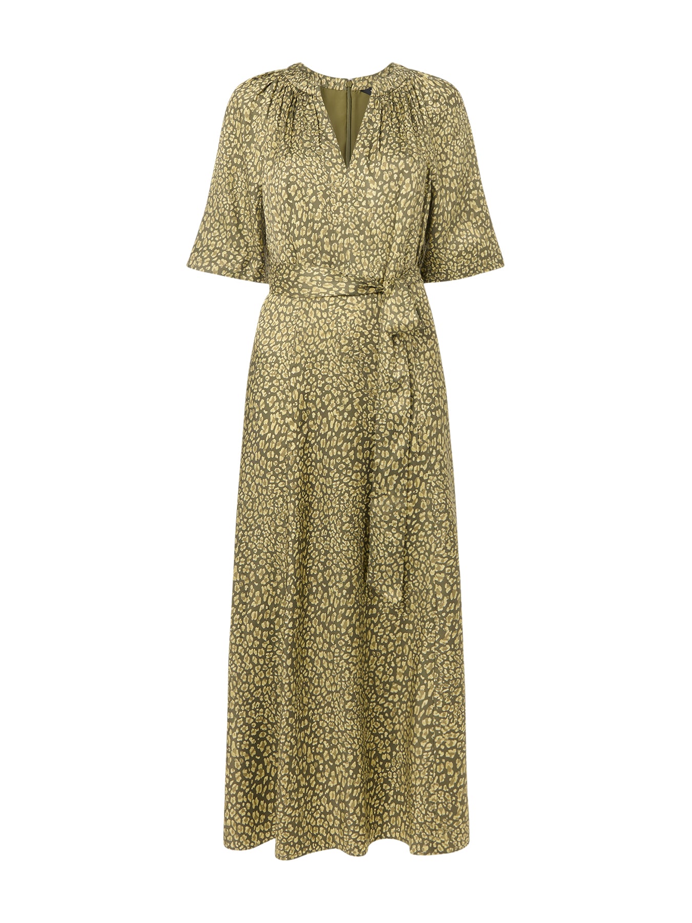 Leopard Viscose Midi Dress