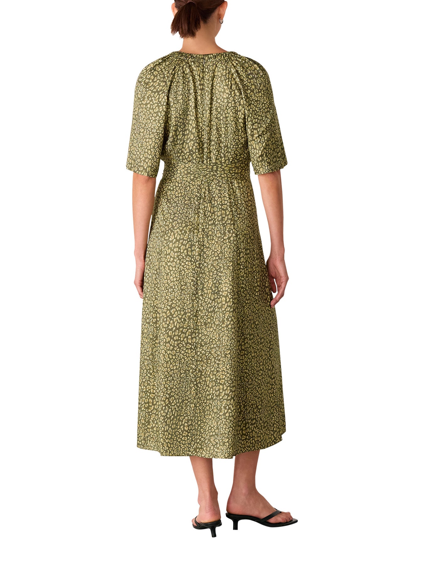 Leopard Viscose Midi Dress
