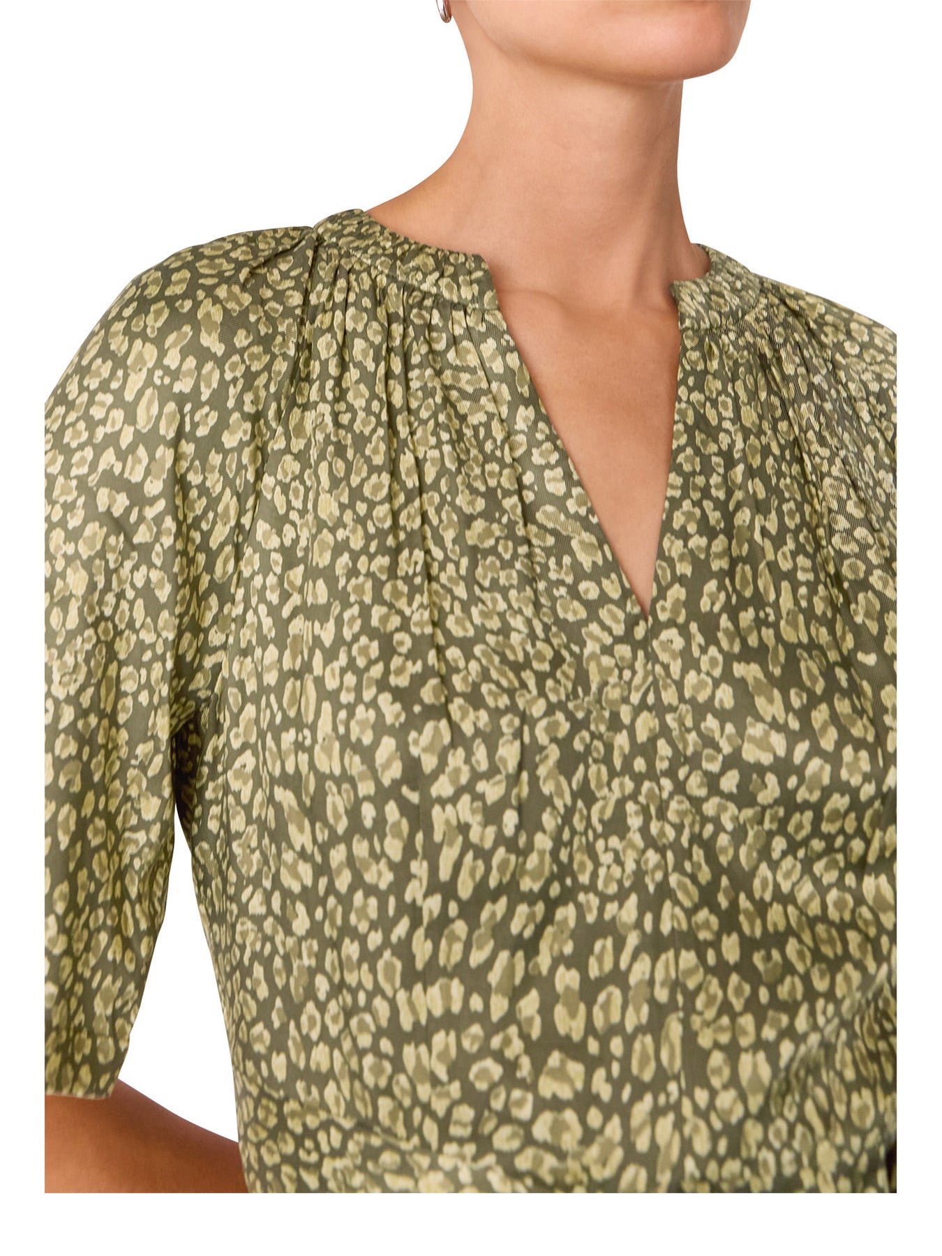 Leopard Viscose Midi Dress