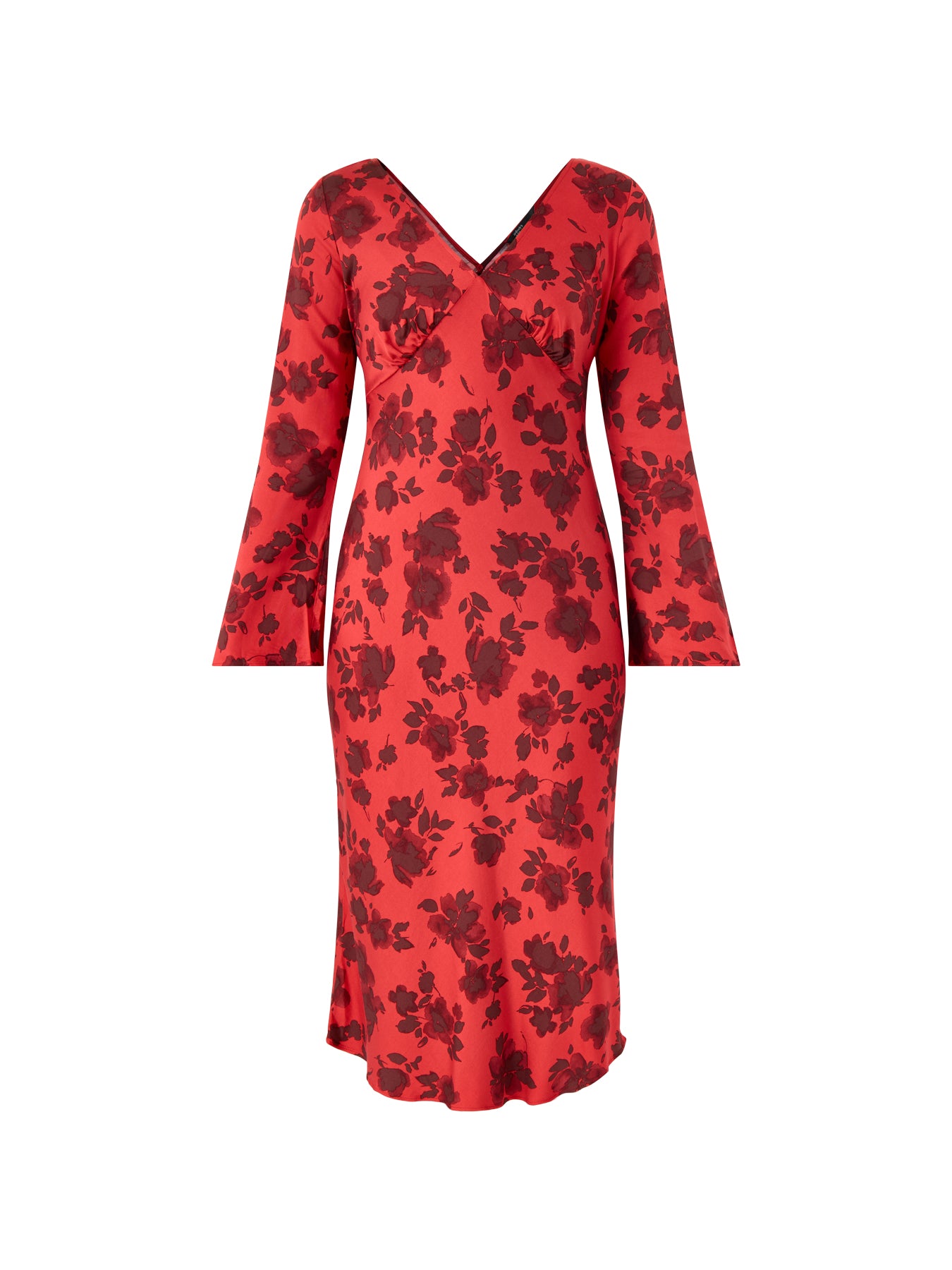 Josie Midi Dress Red Floral