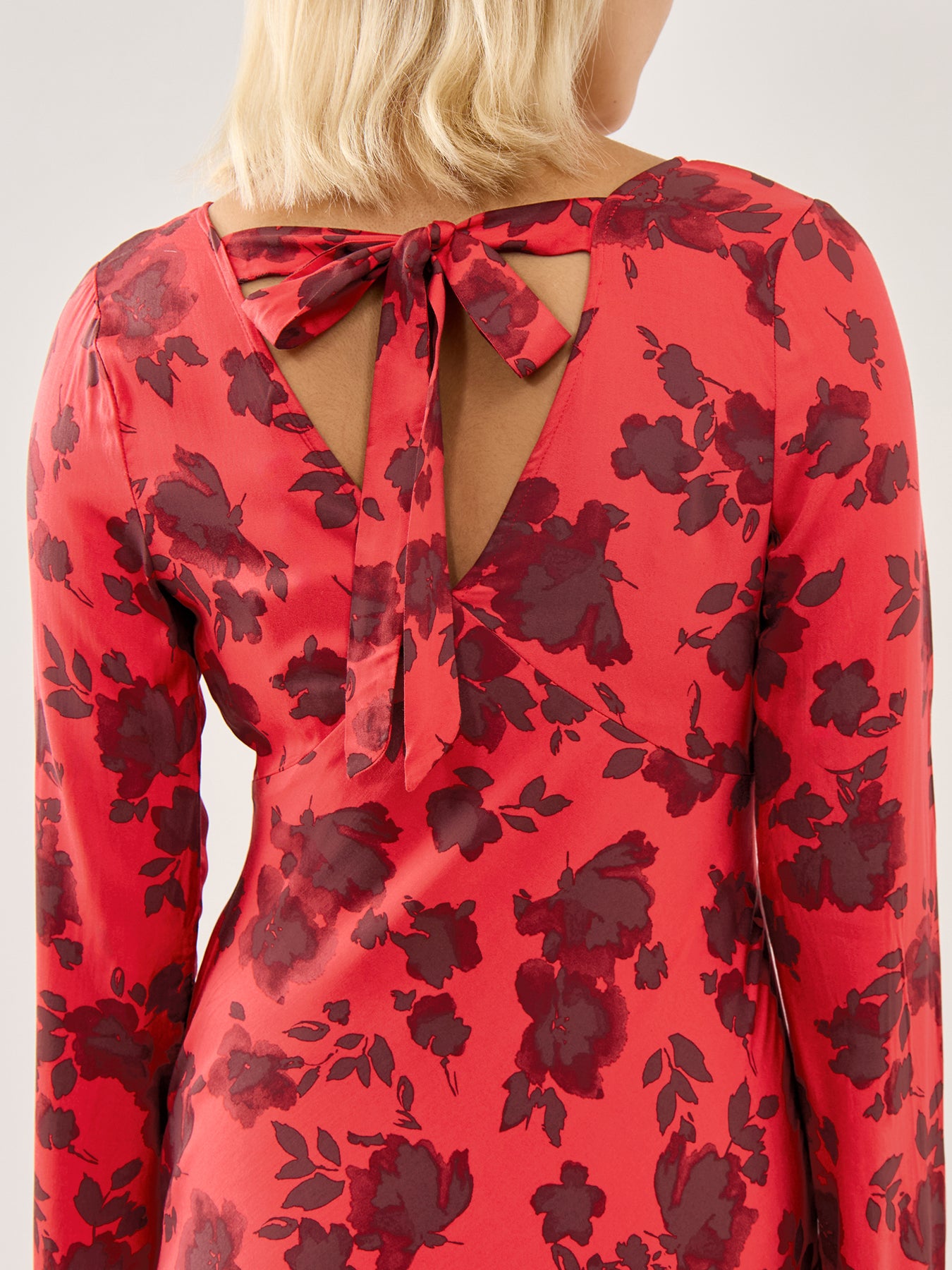 Josie Midi Dress Red Floral
